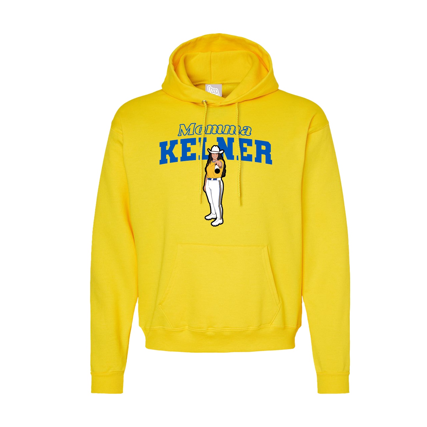 Hoodie — Mothers Day Block in Yellow