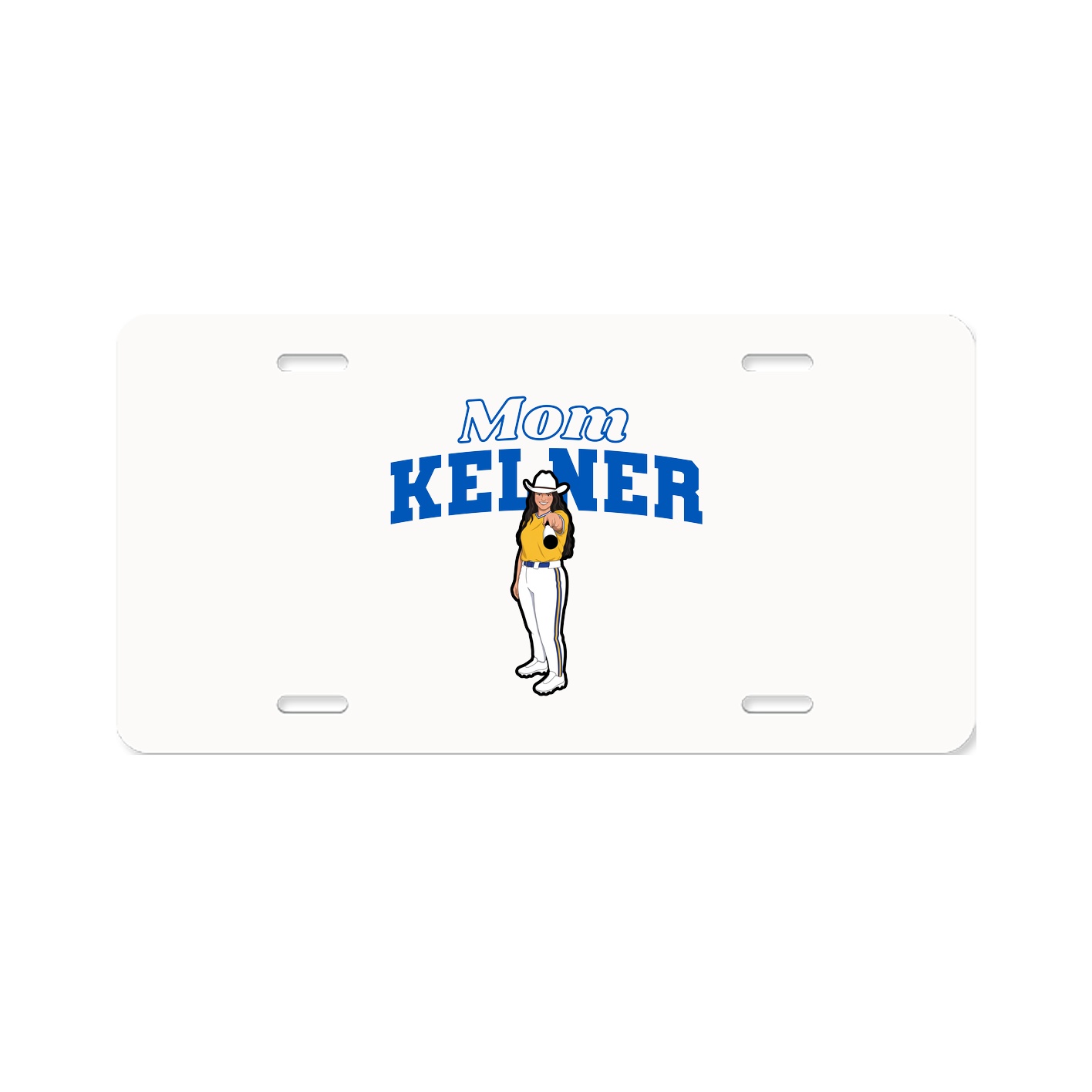 License Plate — Mothers Day Block in Classic