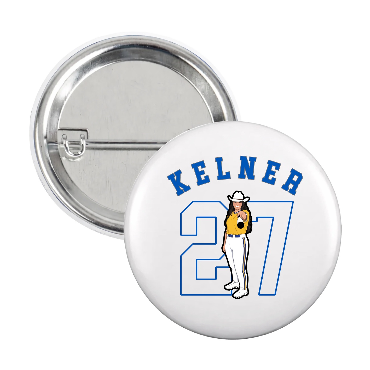 Game Day Button — Shirsey Arch in White
