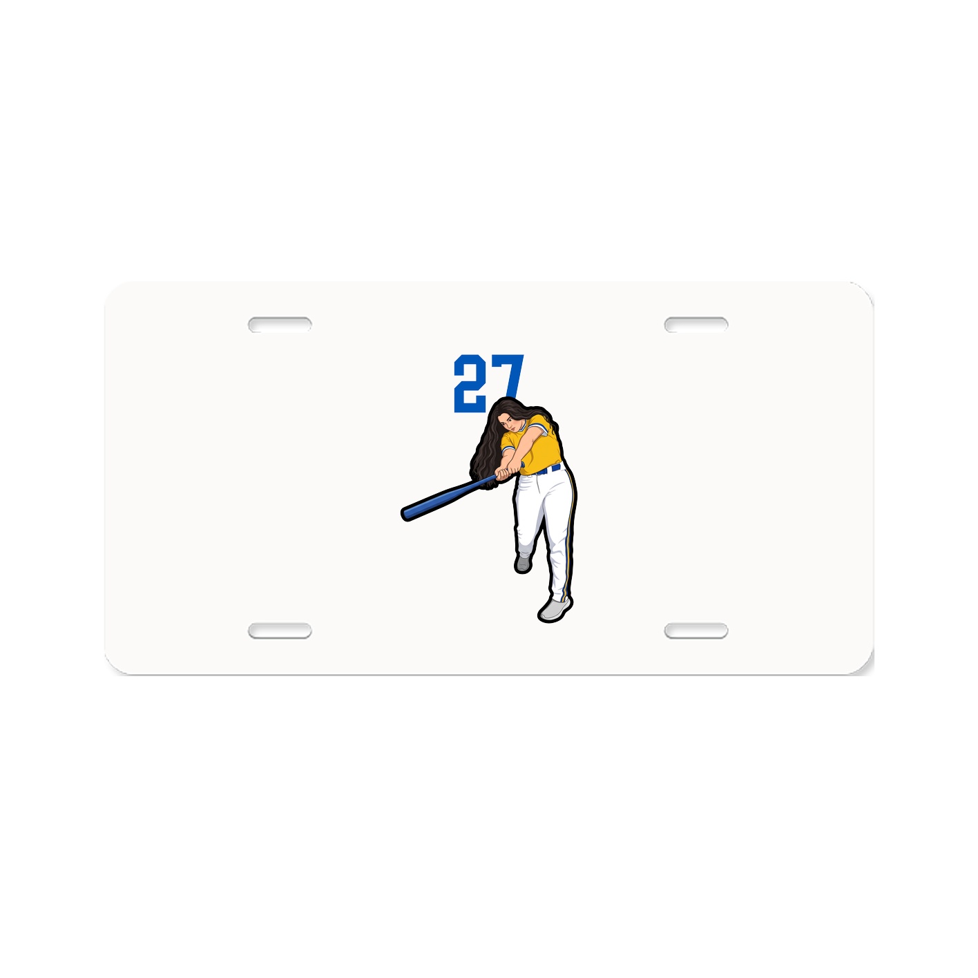 License Plate — Number Top in Classic