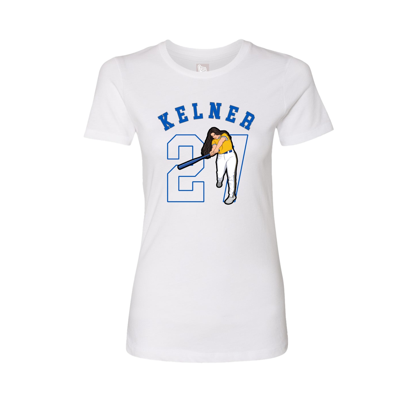Fitted Women's Tee — Shirsey Arch in White