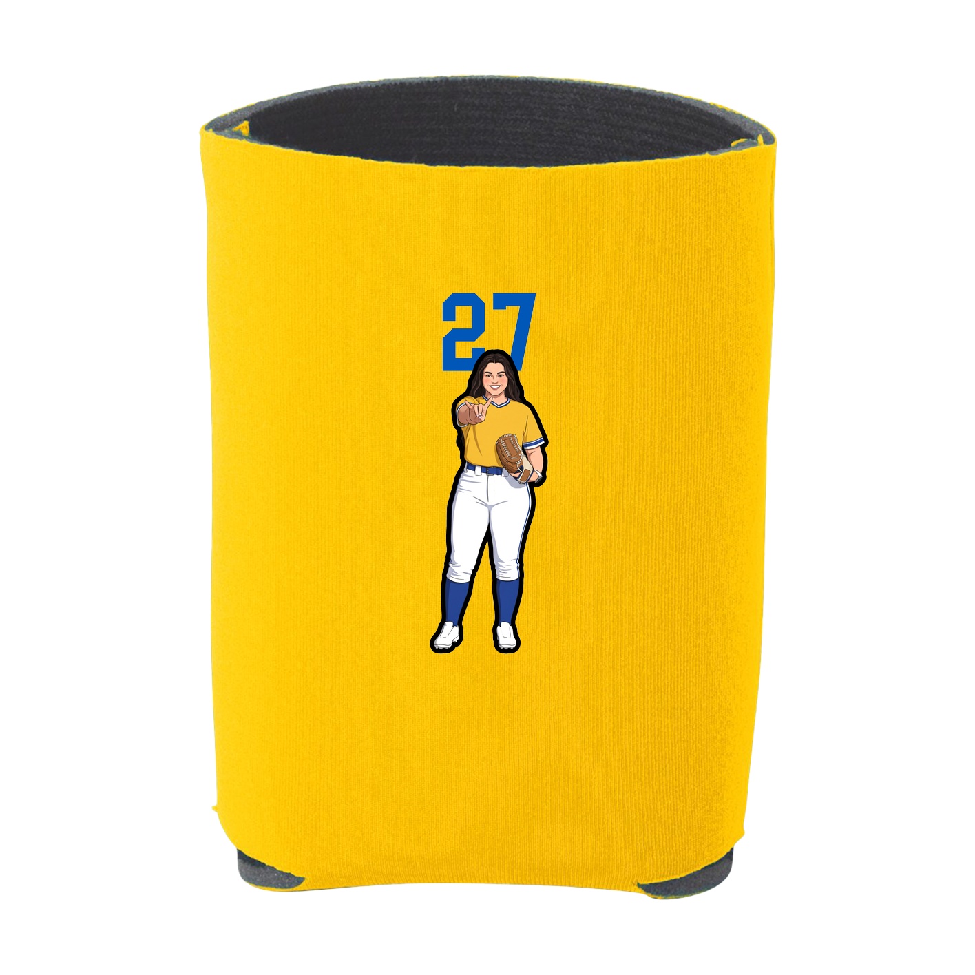 Can Holder — Number Top in Yellow