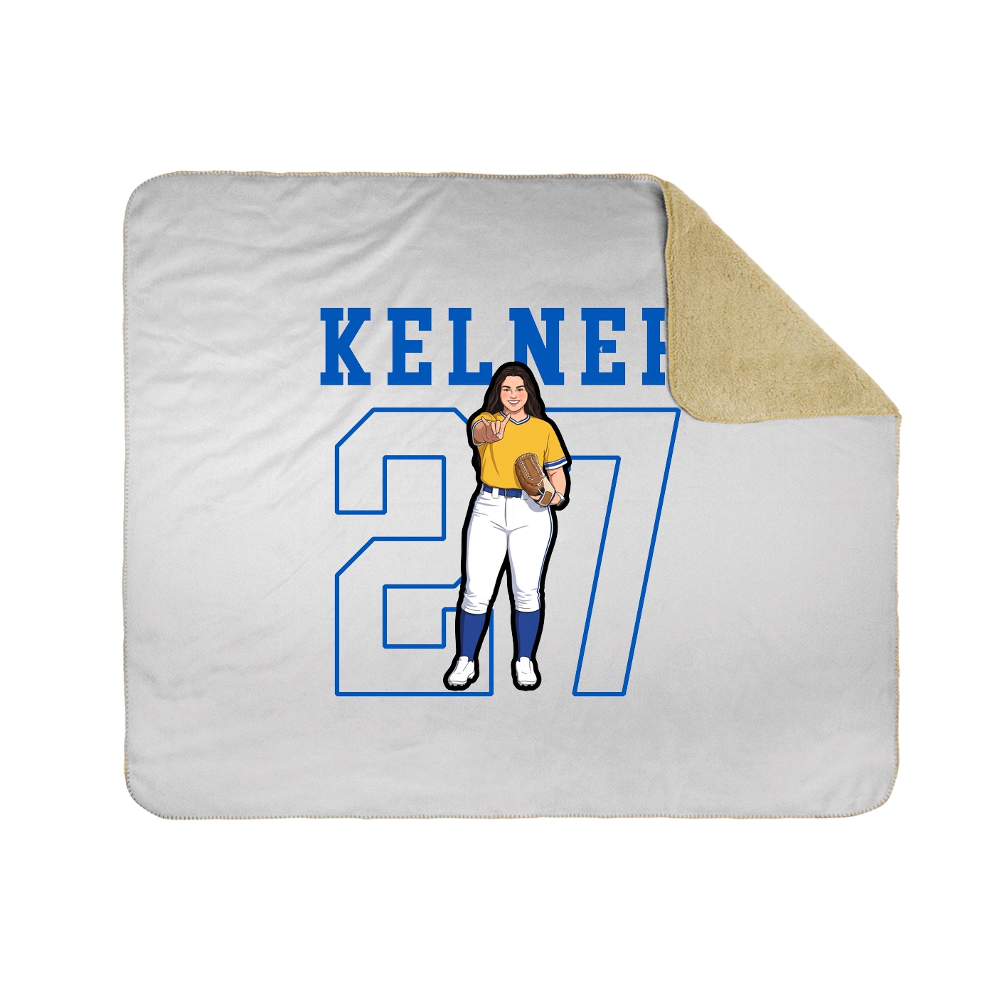 Throw Blanket — Shirsey in White