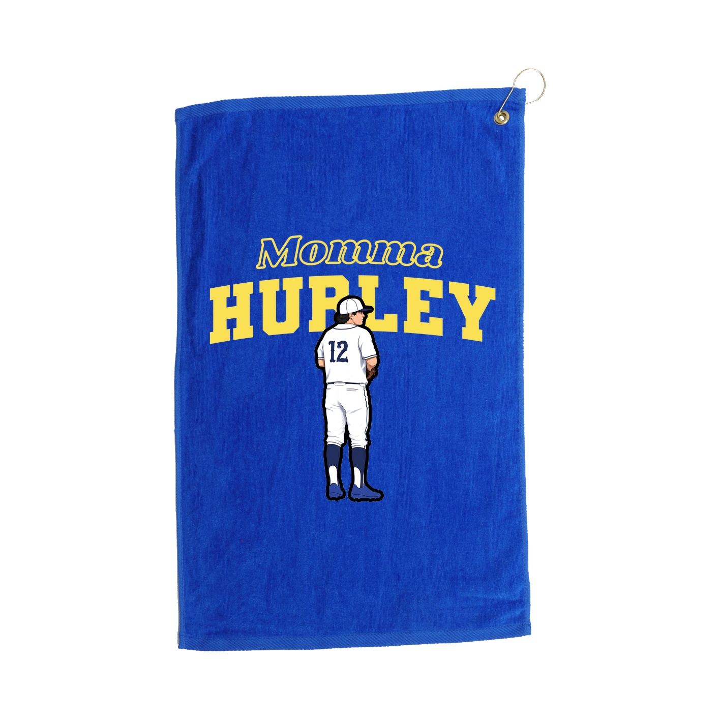 Golf Towel — Mothers Day Block in Royal