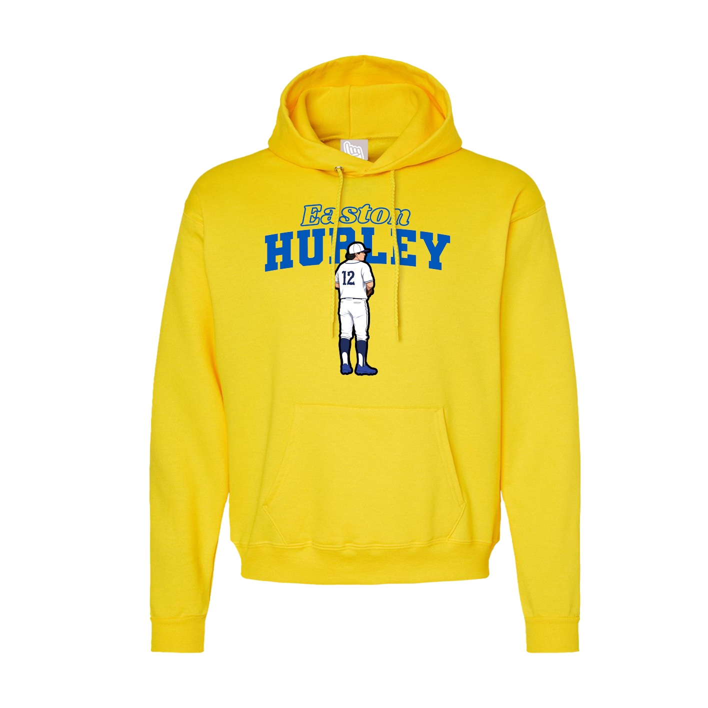 Hoodie — Name Arch in Yellow