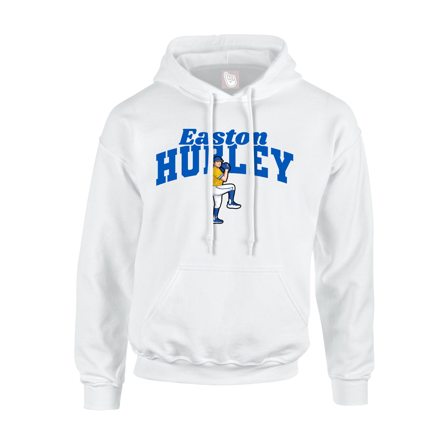 Youth Hoodie — Signature Arch in White
