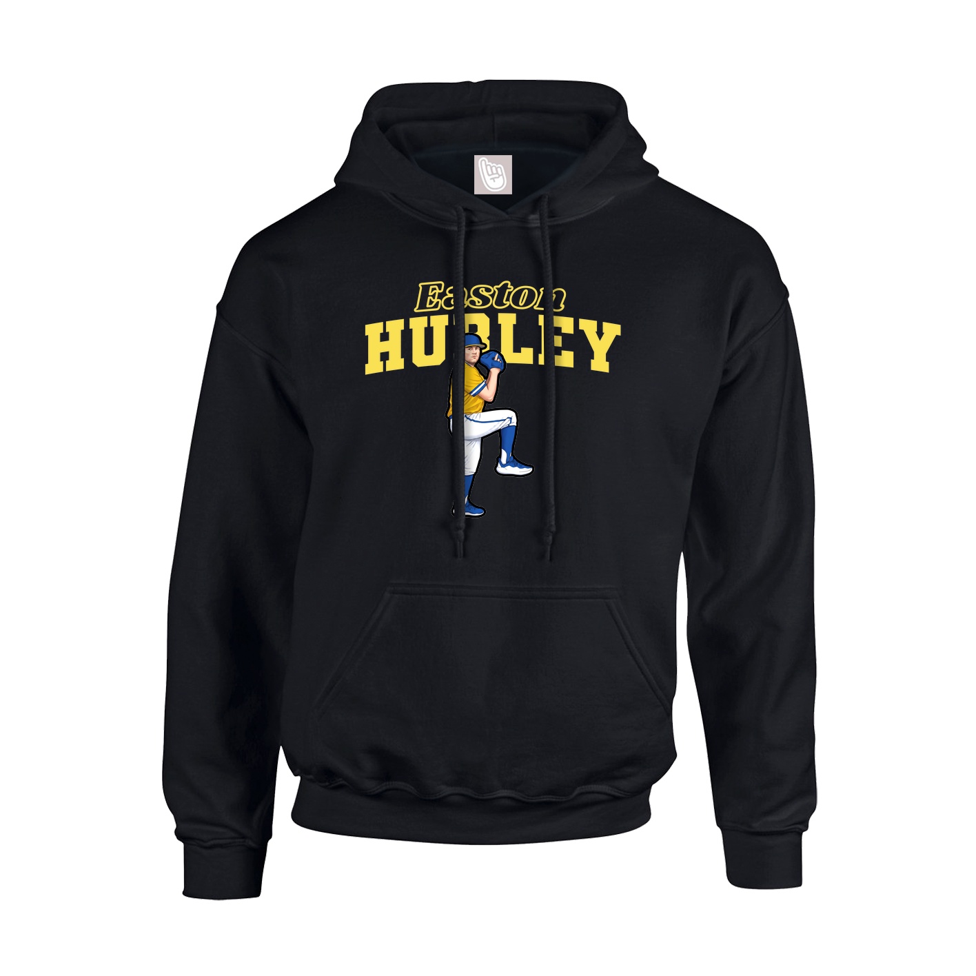 Hoodie — Name Arch in Black