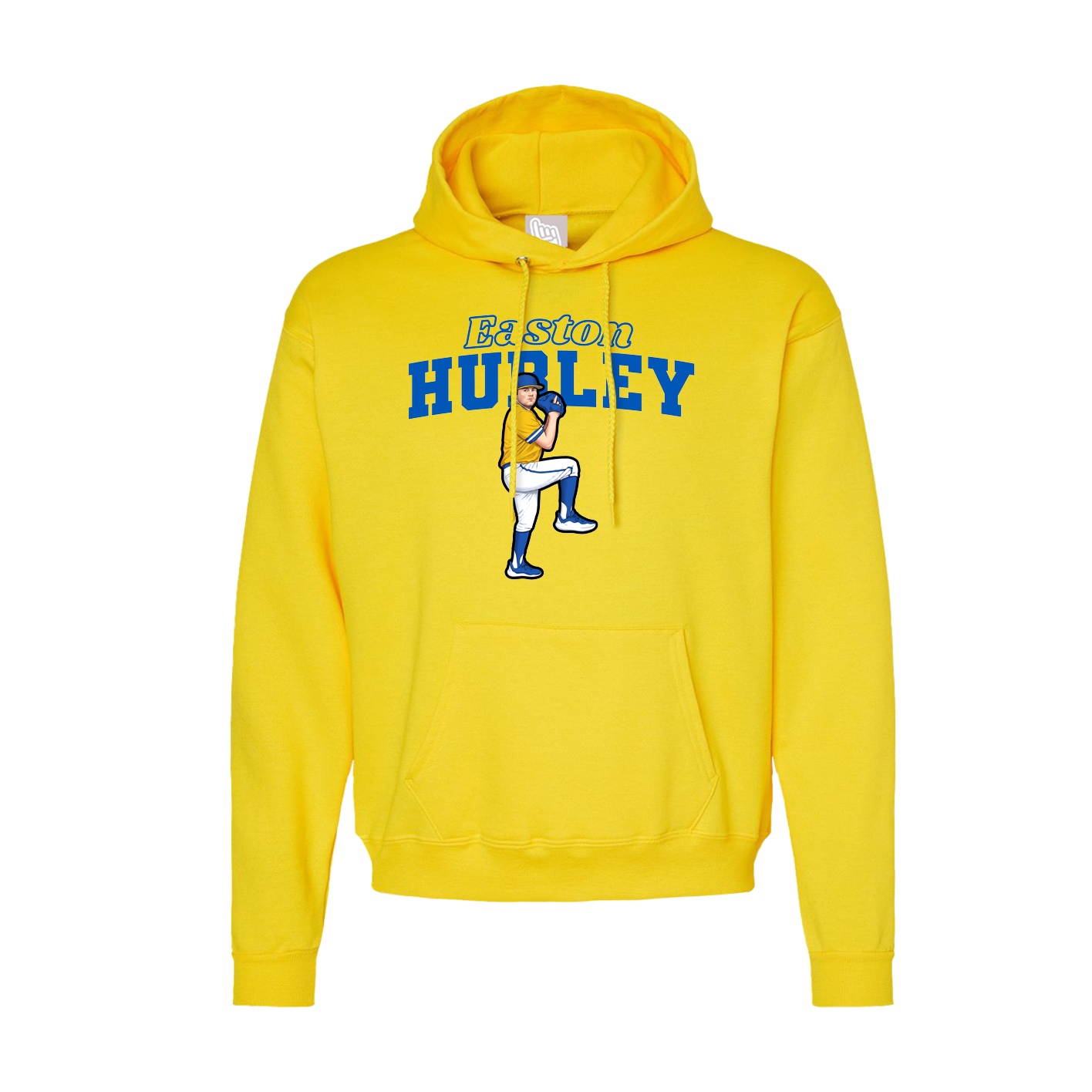 Hoodie — Name Arch in Yellow