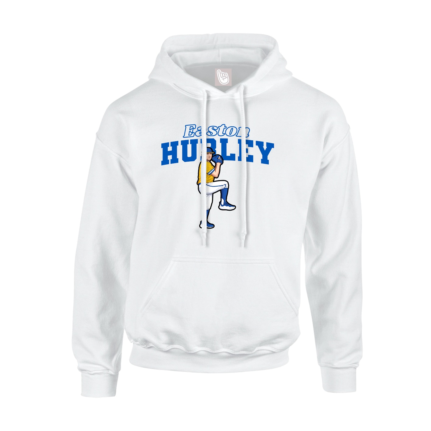 Hoodie — Name Arch in White