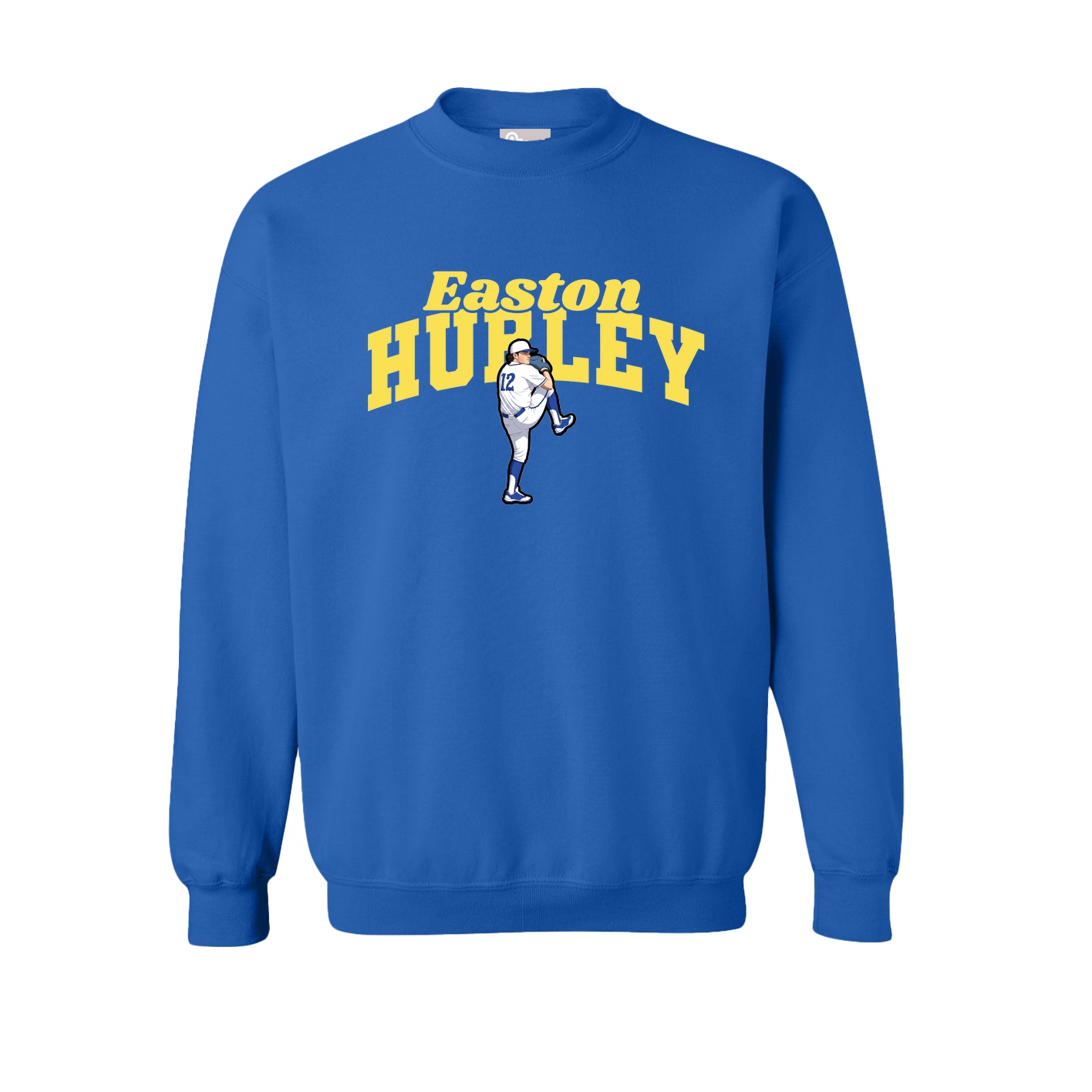 Fleece Crew — Signature Arch in Royal