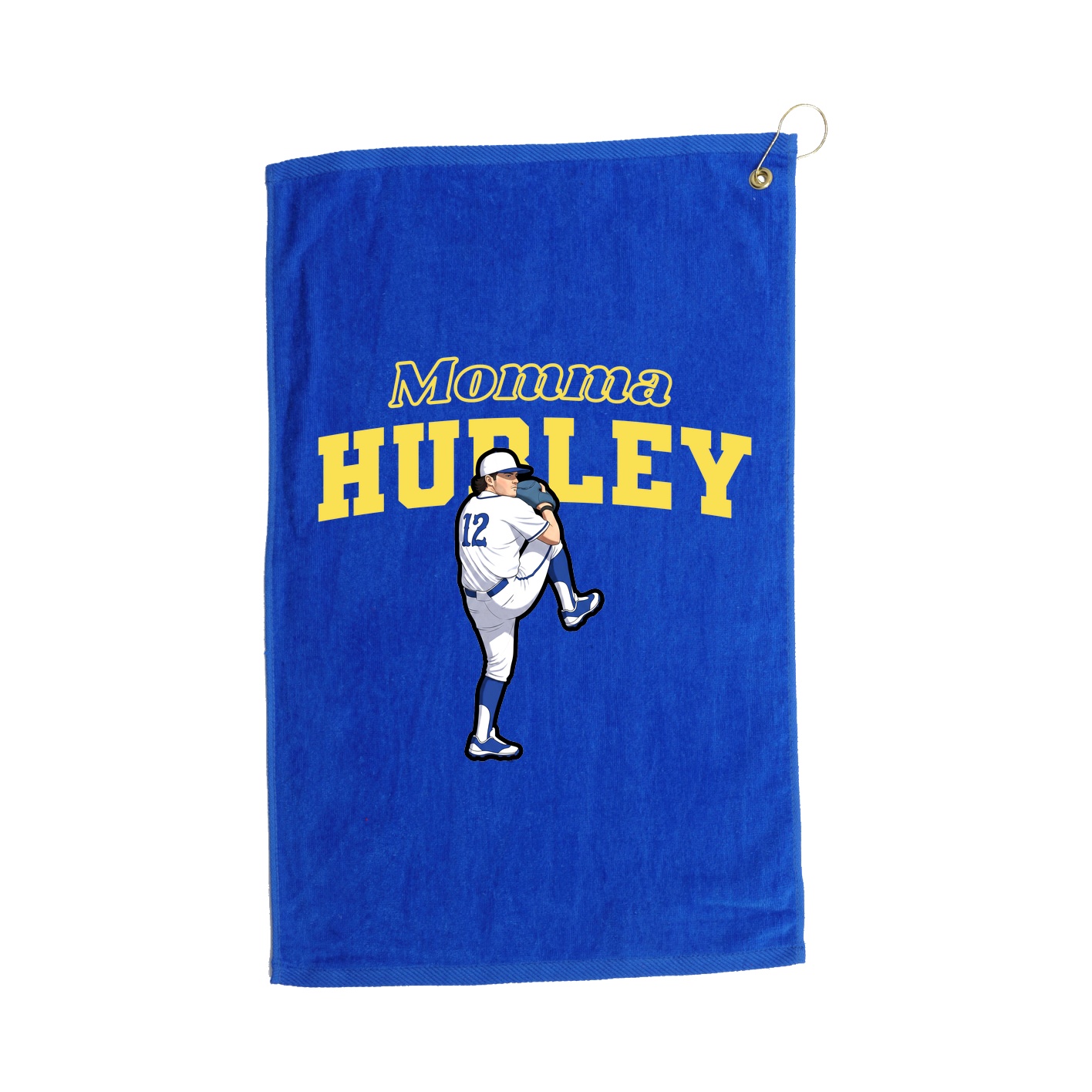 Golf Towel — Mothers Day Block in Royal