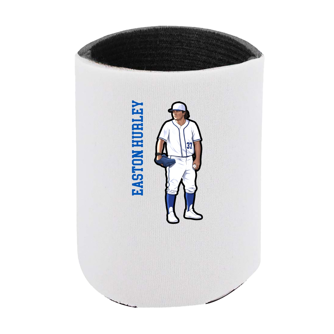 Can Holder — Name Vertical in White