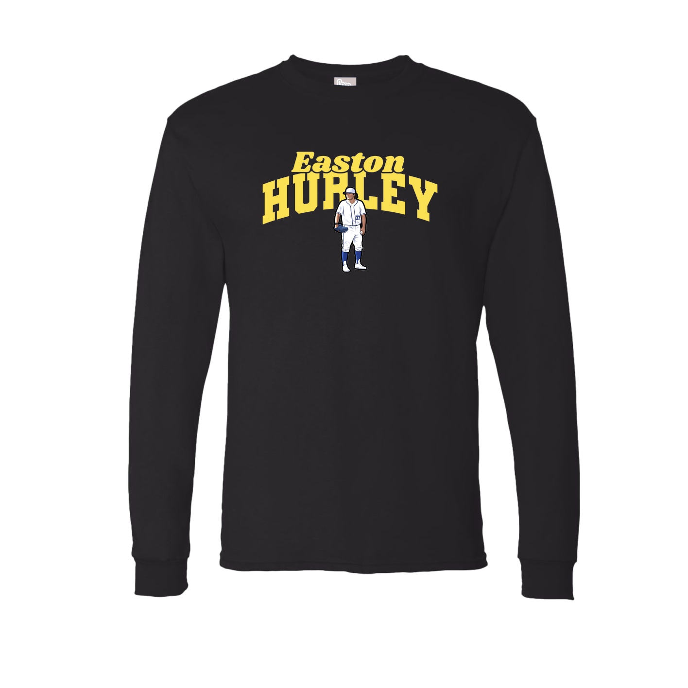 Long Sleeve Tee — Signature Arch in Black