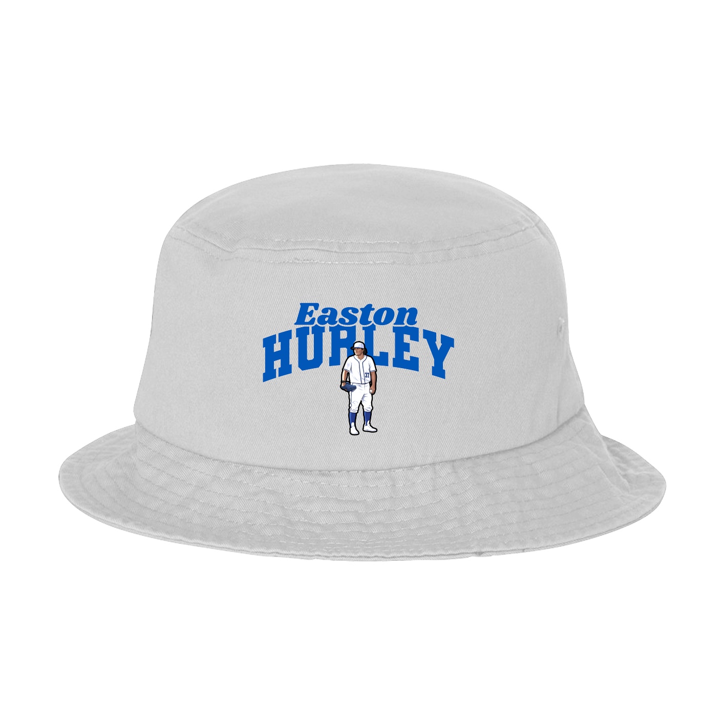 Bucket Cap — Signature Arch in White