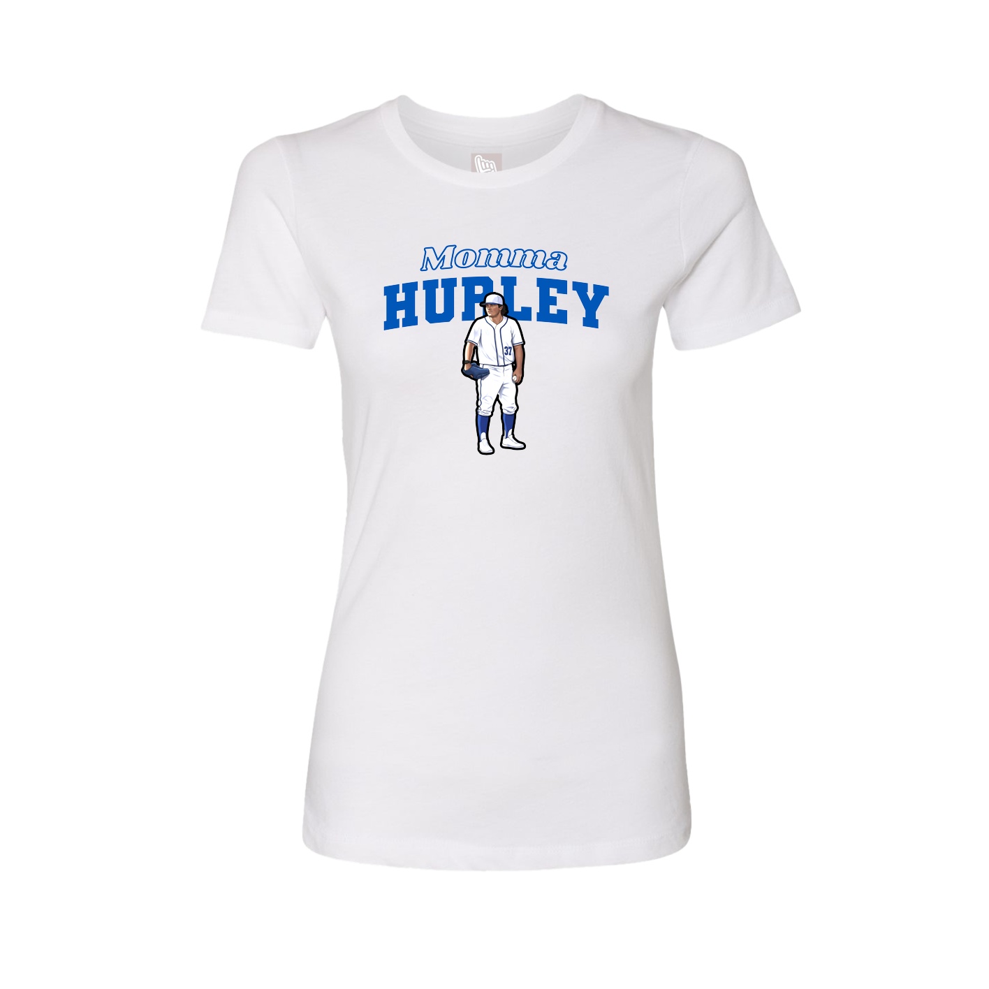 Womens Tee — Mothers Day Block in White