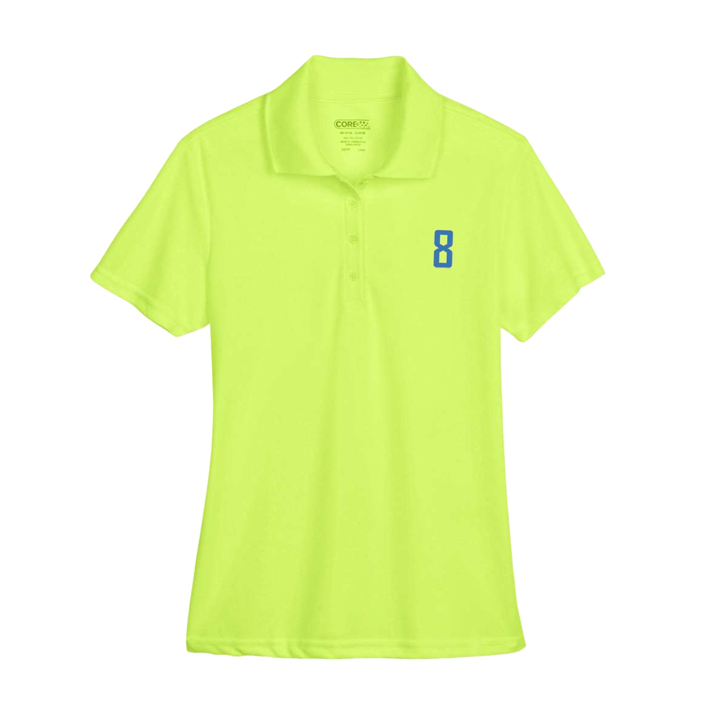 Womens Performance Polo — Front Shirsy in Yellow