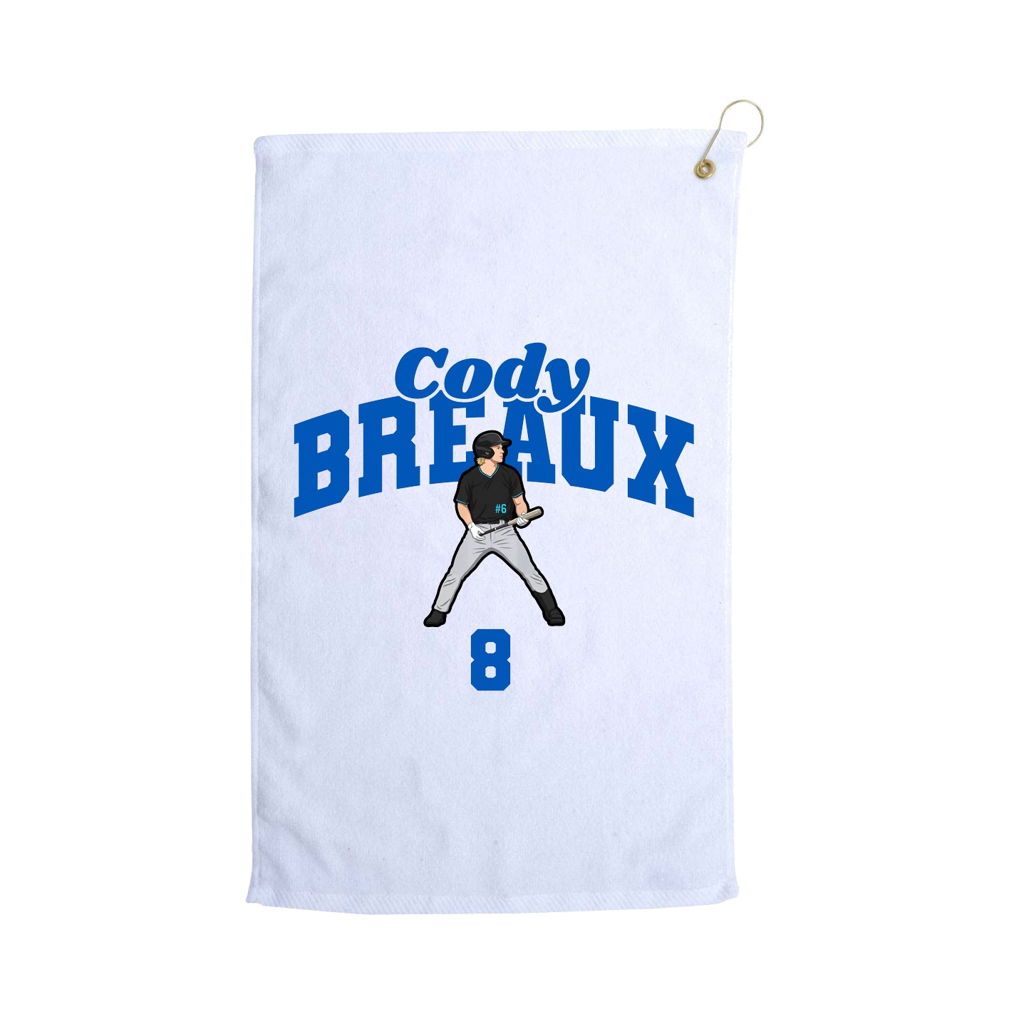 Golf Towel — Signature Arch in White