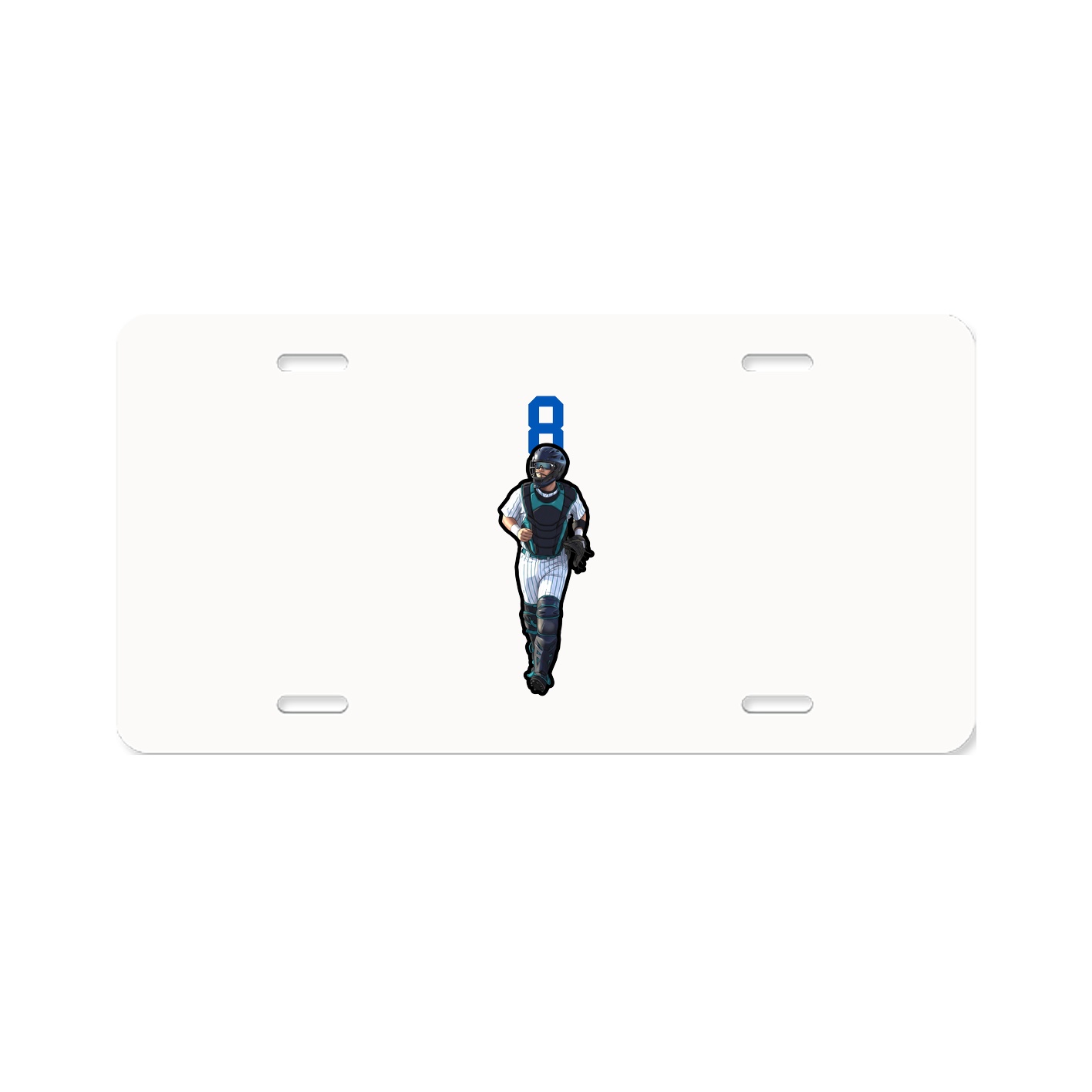 License Plate — Number Top in Classic