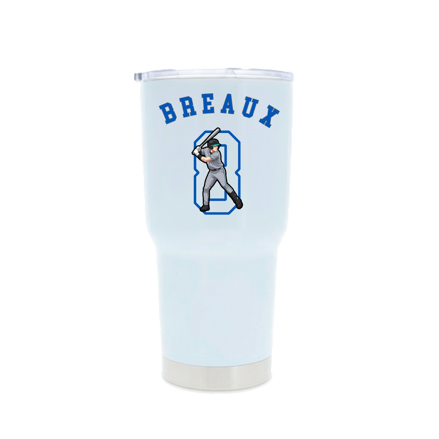 30oz Stainless Steel Tumbler — Shirsey Arch in White