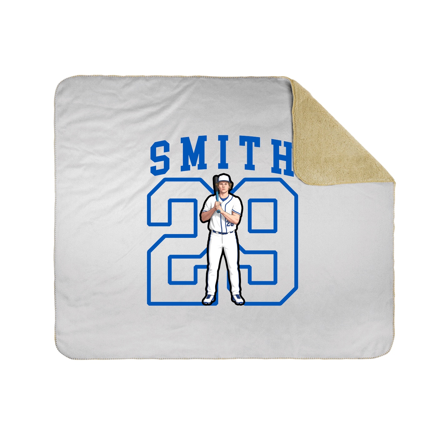 50x60 Sherpa Lined Throw Blanket