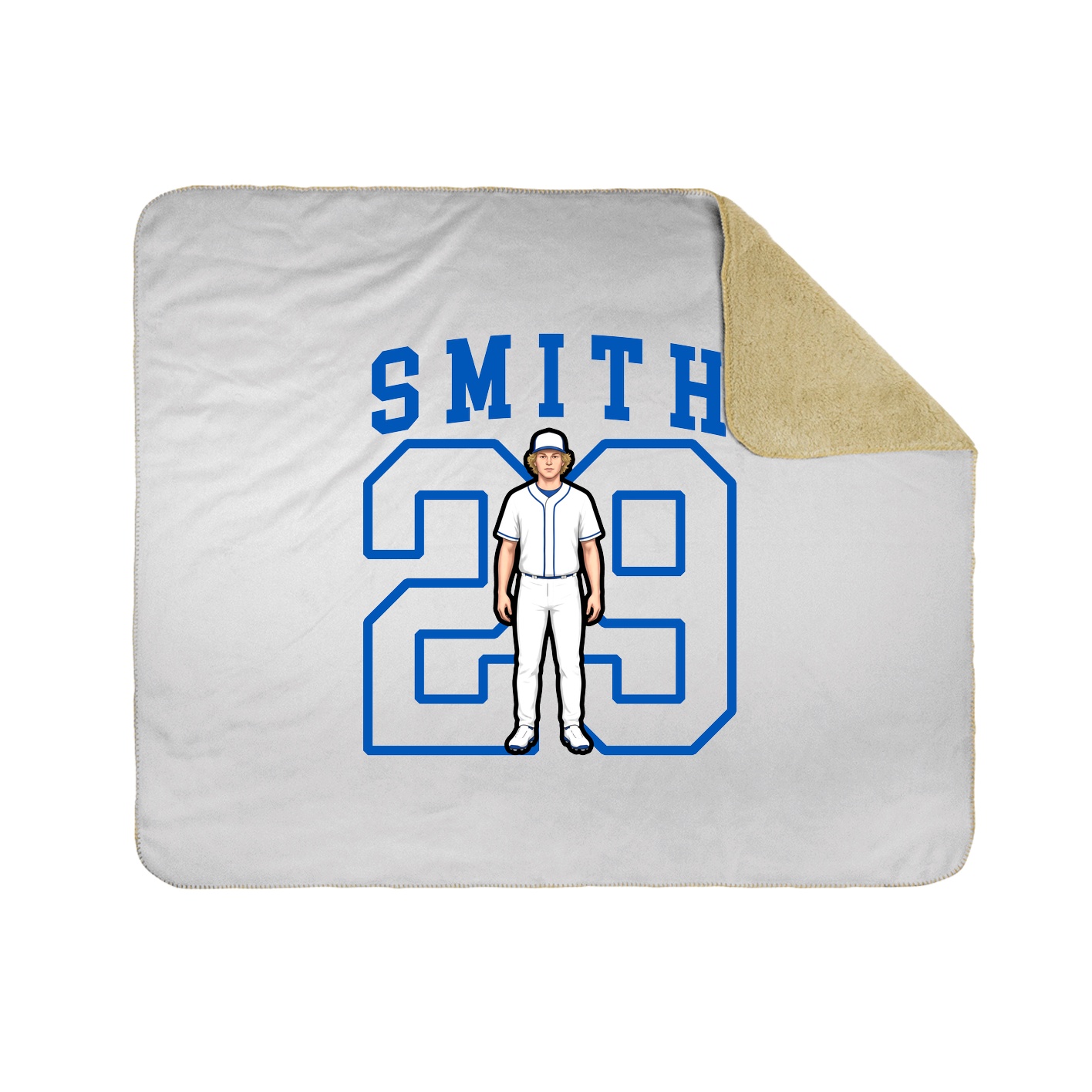 Throw Blanket — Shirsey in White