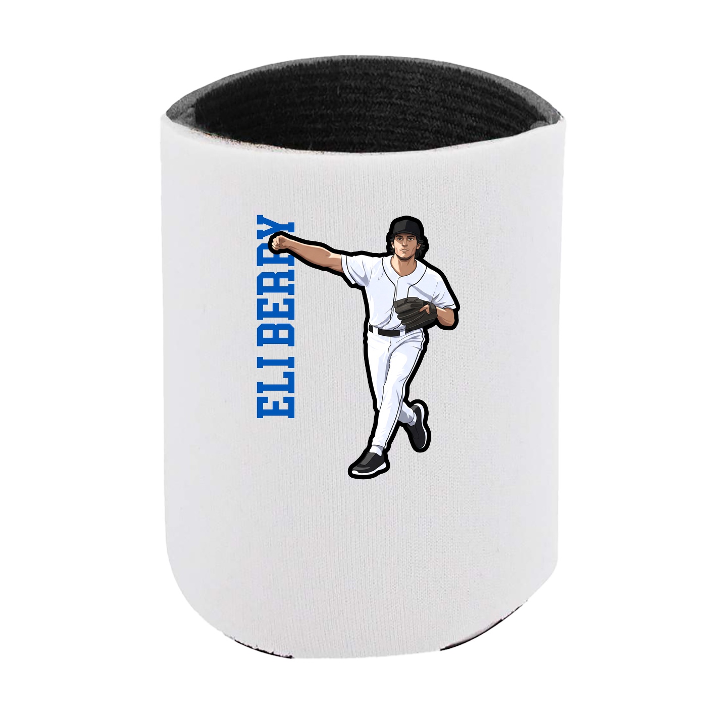 Can Holder — Name Vertical in White