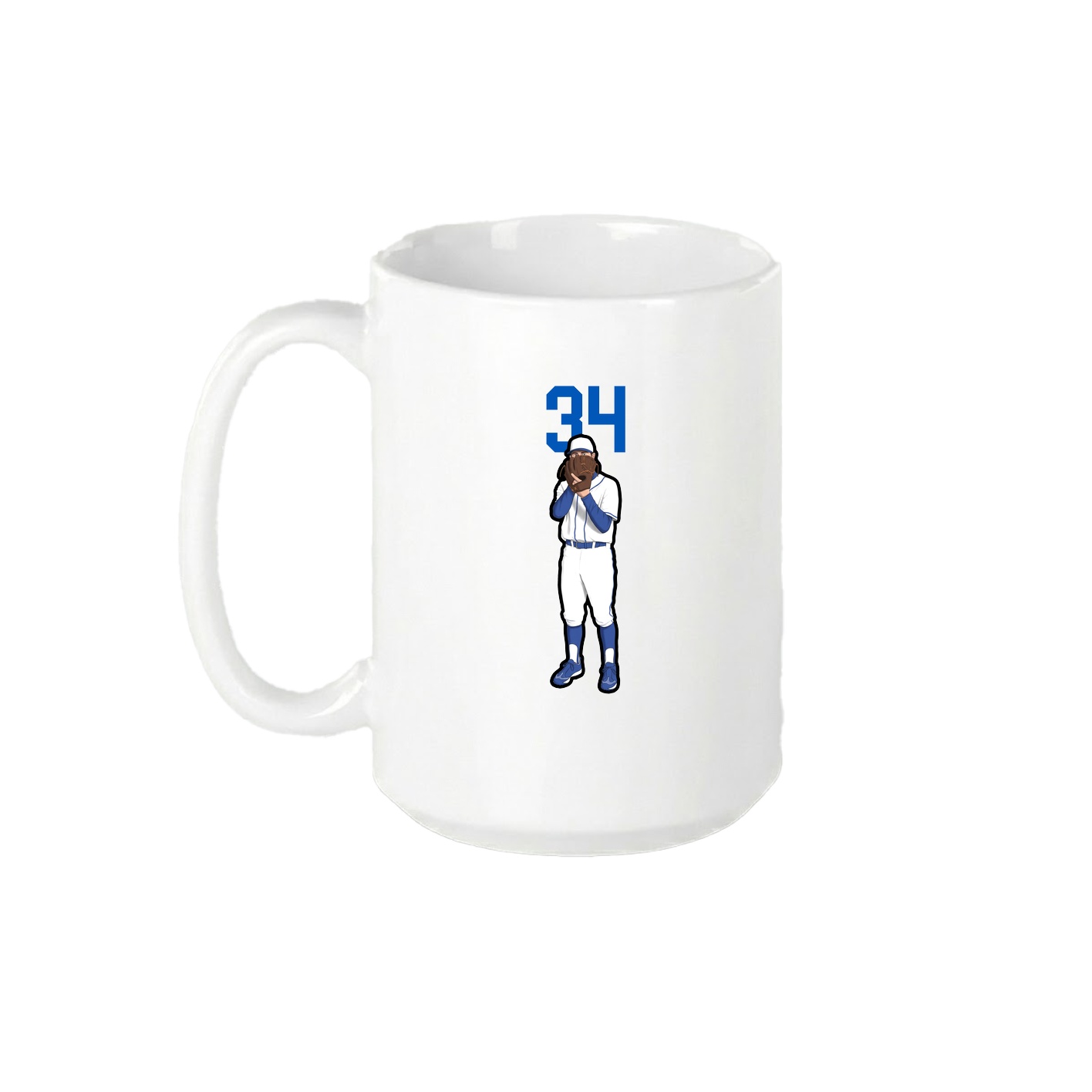 15oz Coffee Mug — Number Top in White