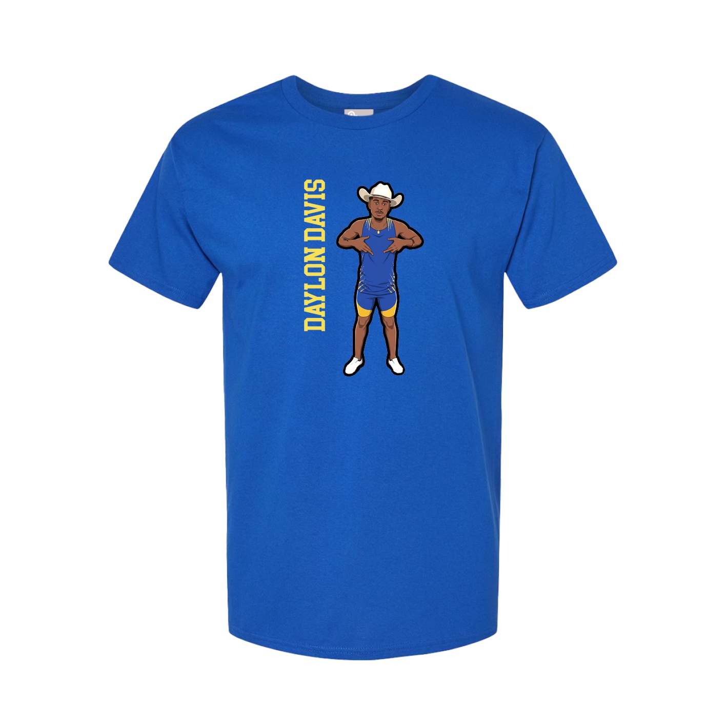 Tee — Name Vertical in Royal