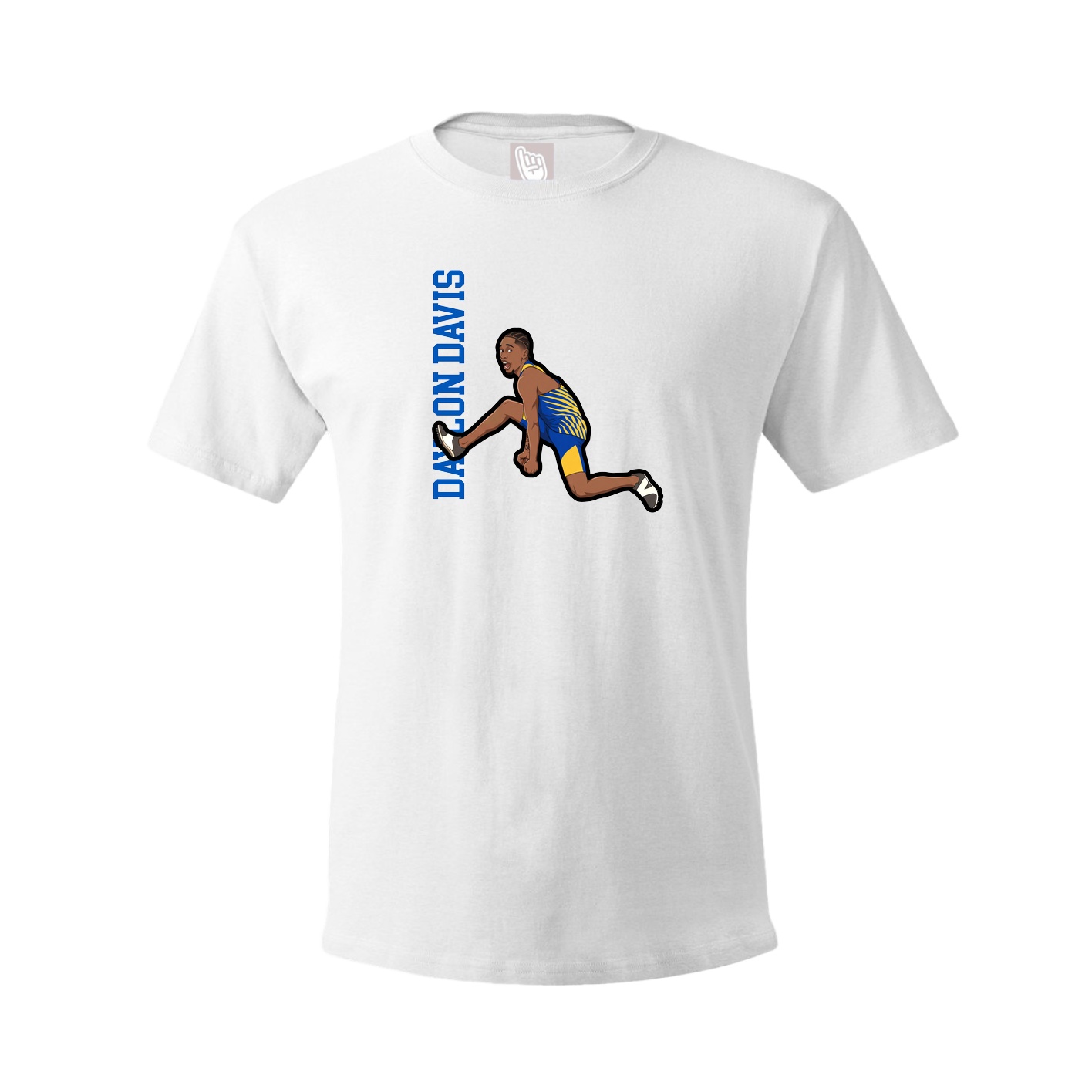 Youth Tee — Name Vertical in White