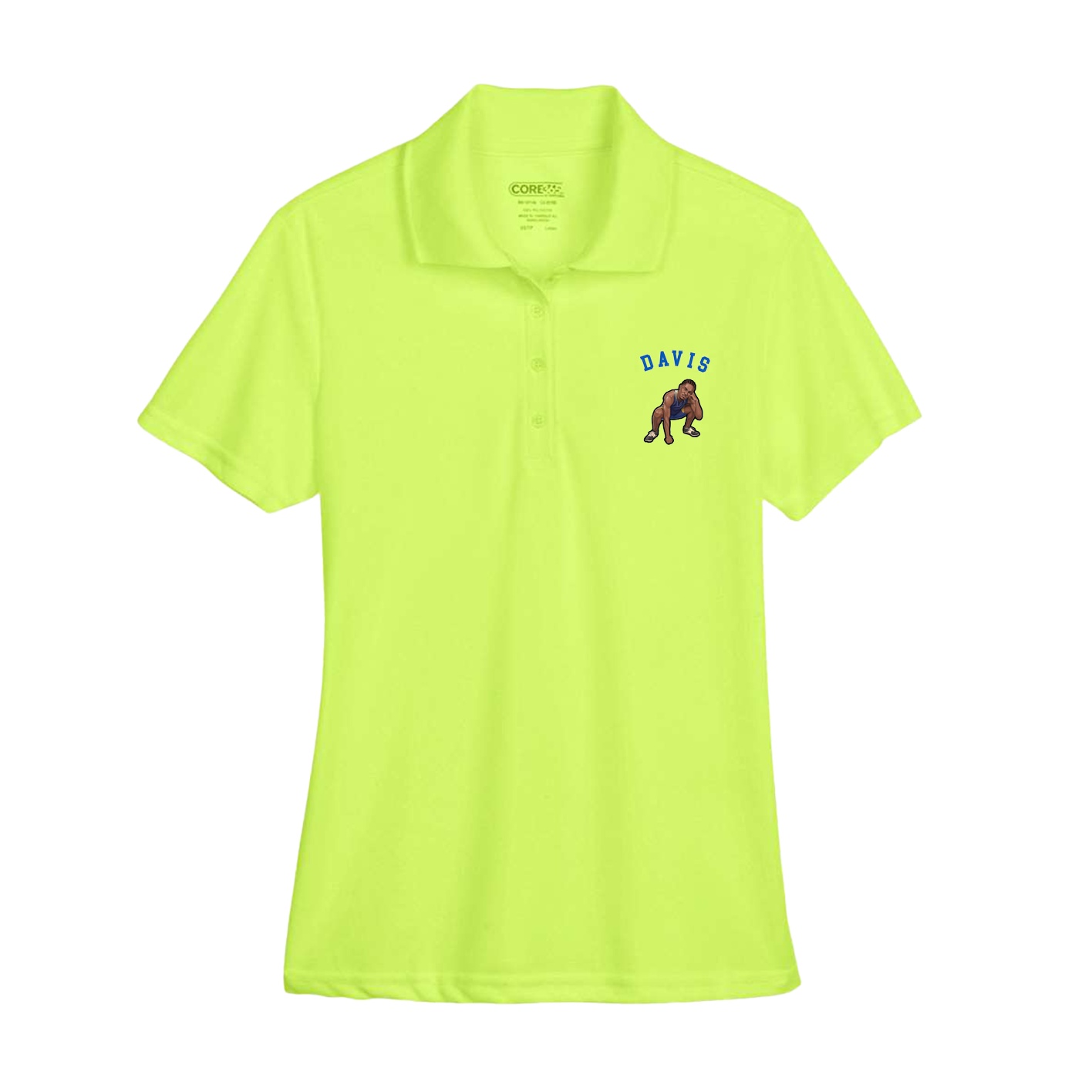 Womens Performance Polo — Shirsey Arch in Yellow