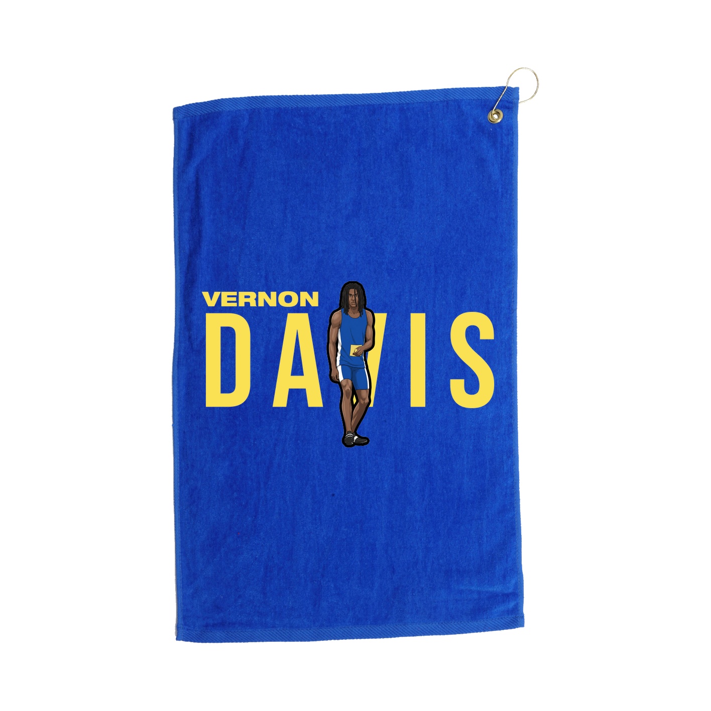 Golf Towel — Player Name in Royal