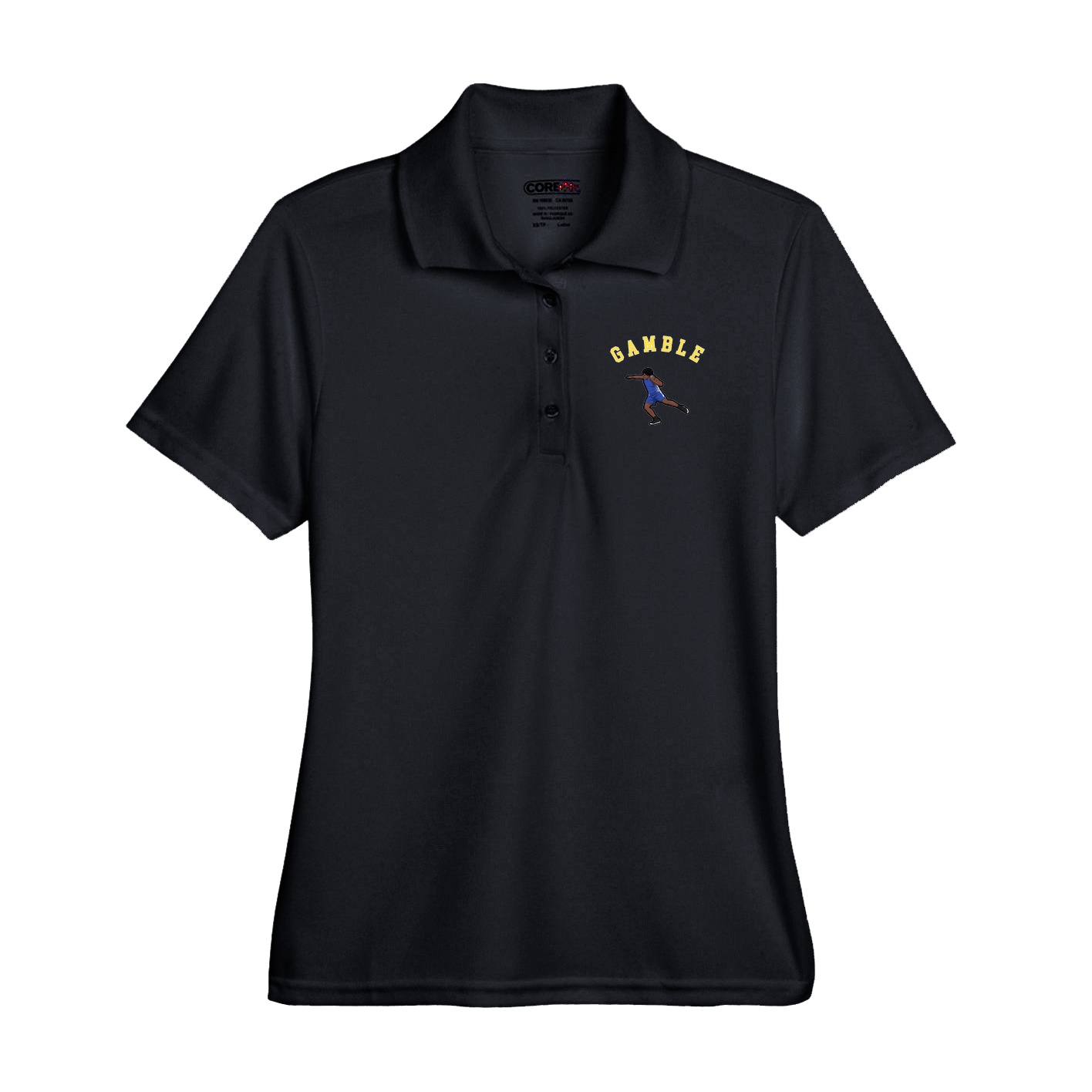 Performance Polo — Shirsey Arch in Black