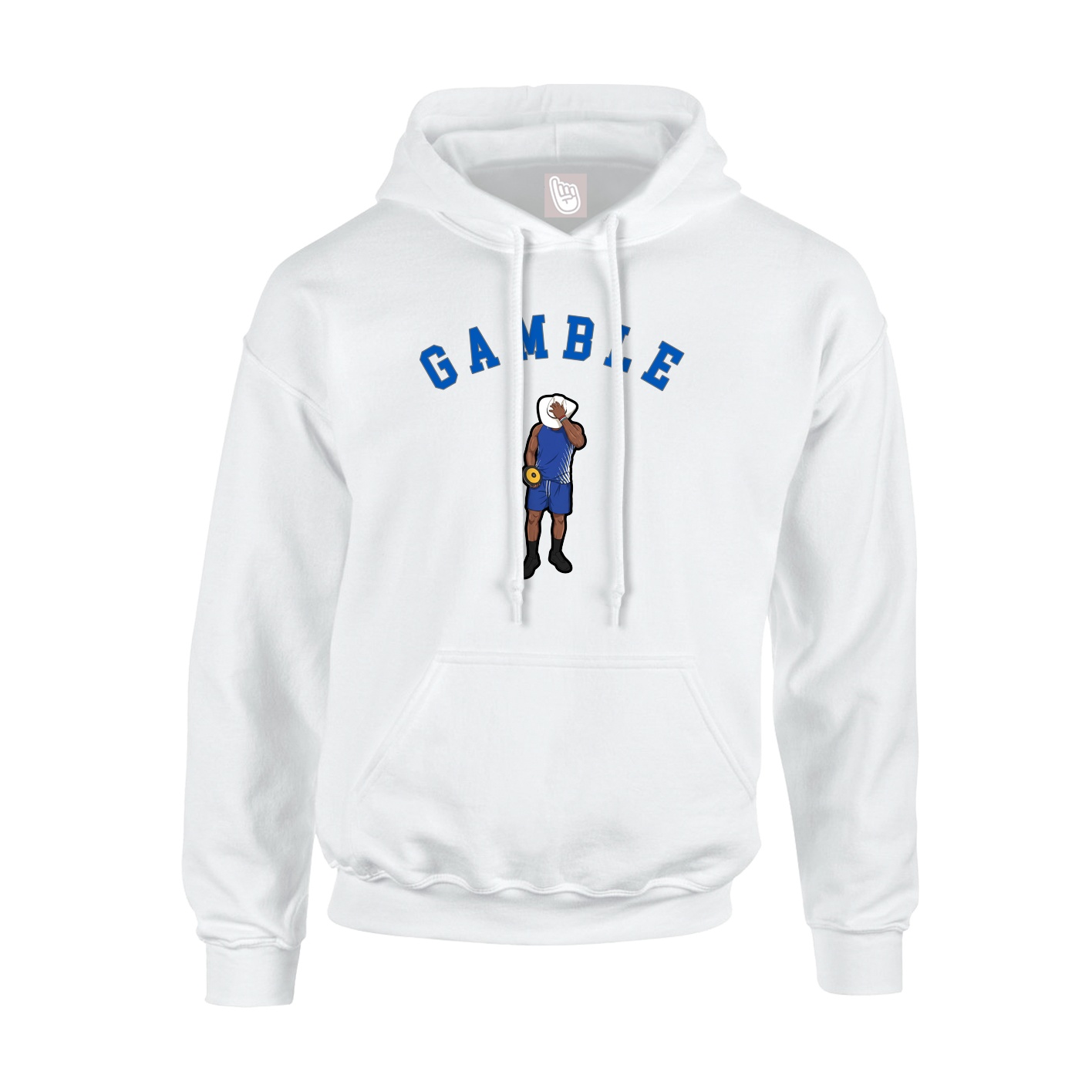 Youth Hoodie — Shirsey Arch in White