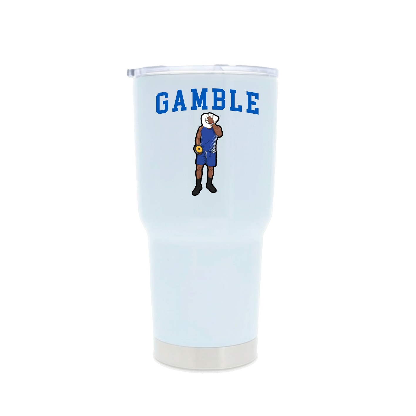 30oz Stainless Steel Tumbler — Shirsey in White