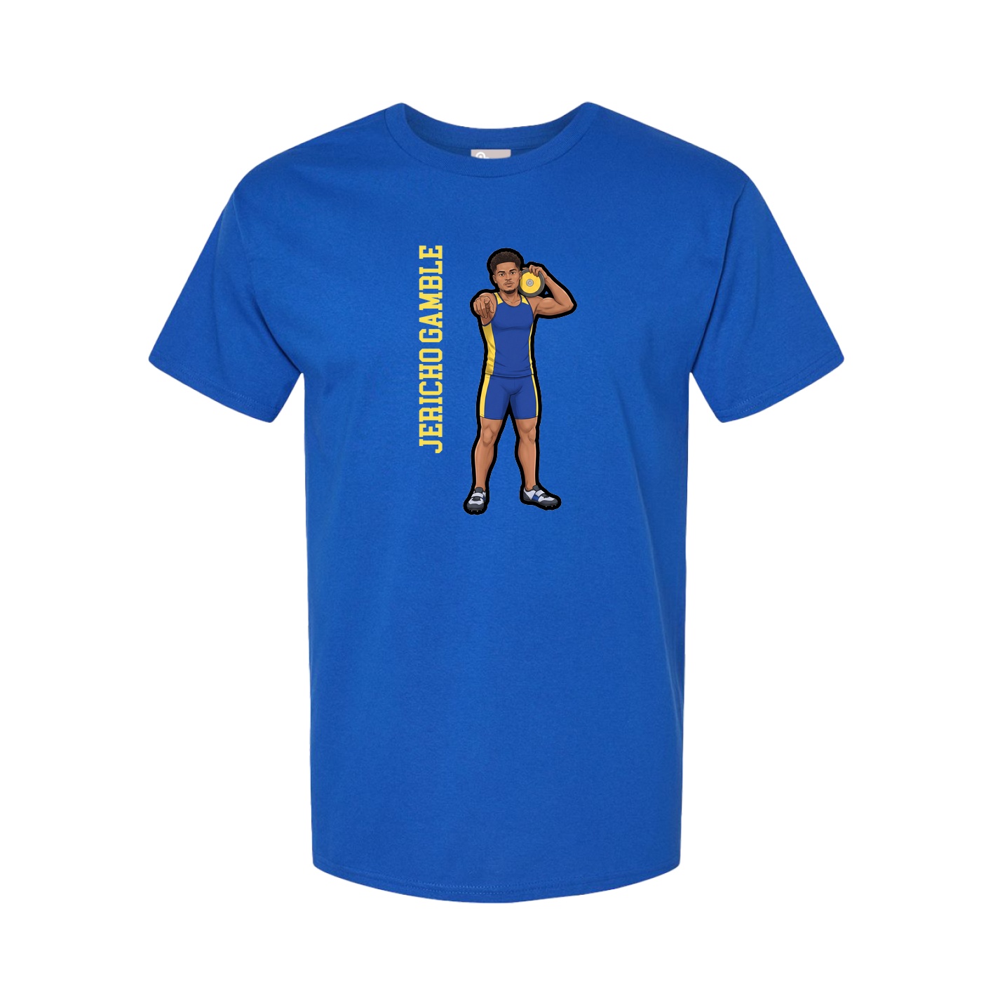 Tee — Name Vertical in Royal