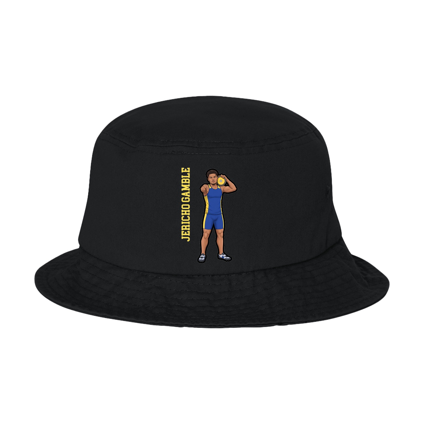 Bucket Cap — Name Vertical in Black