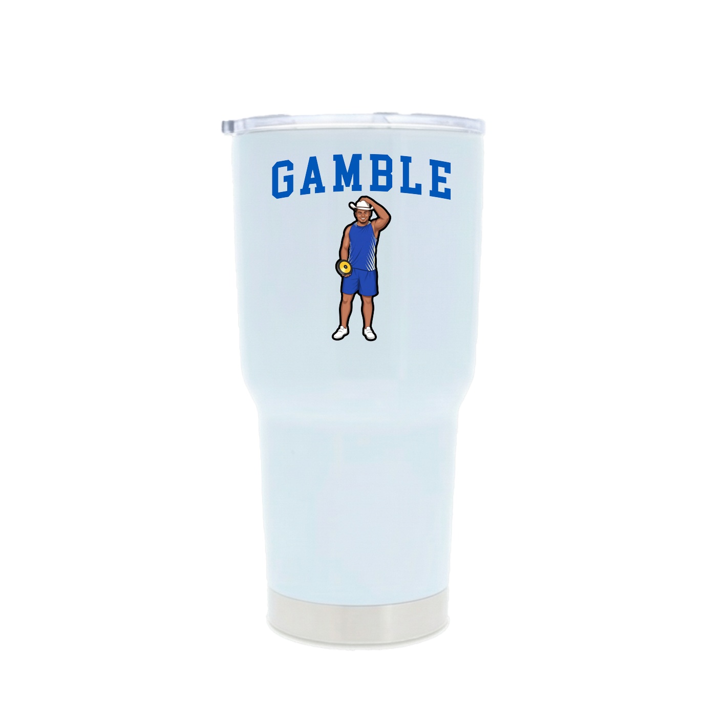 30oz Stainless Steel Tumbler — Shirsey in White