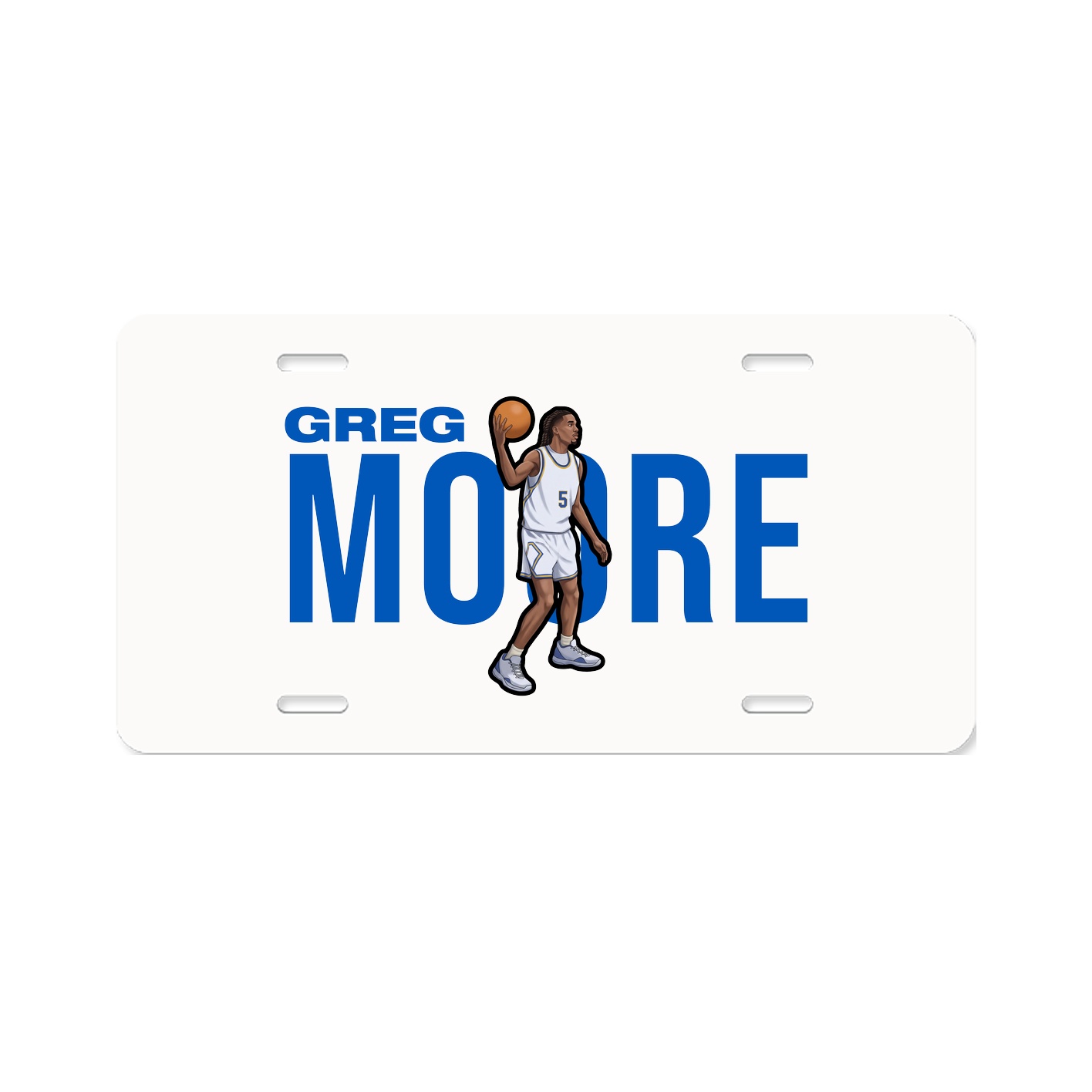 License Plate — Player Name in Classic