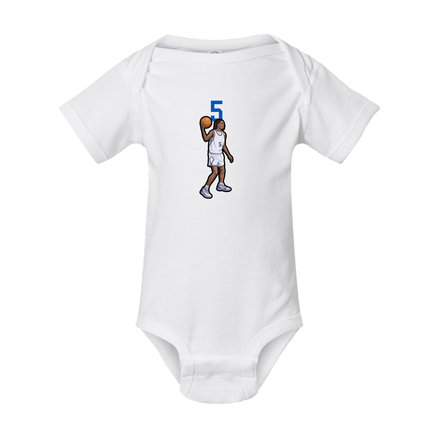 Baby Onesie — Number Top in White