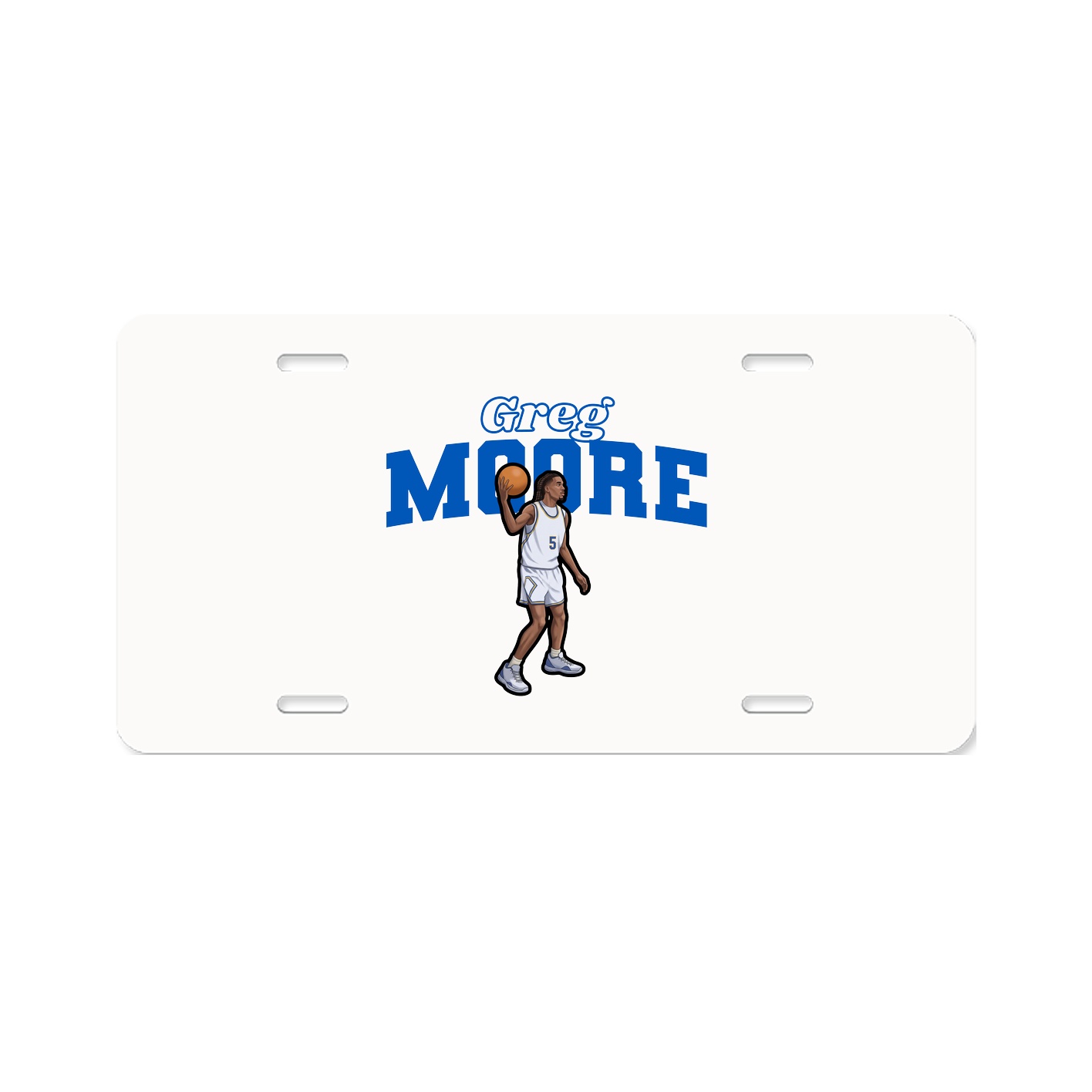 License Plate — Name Arch in Classic