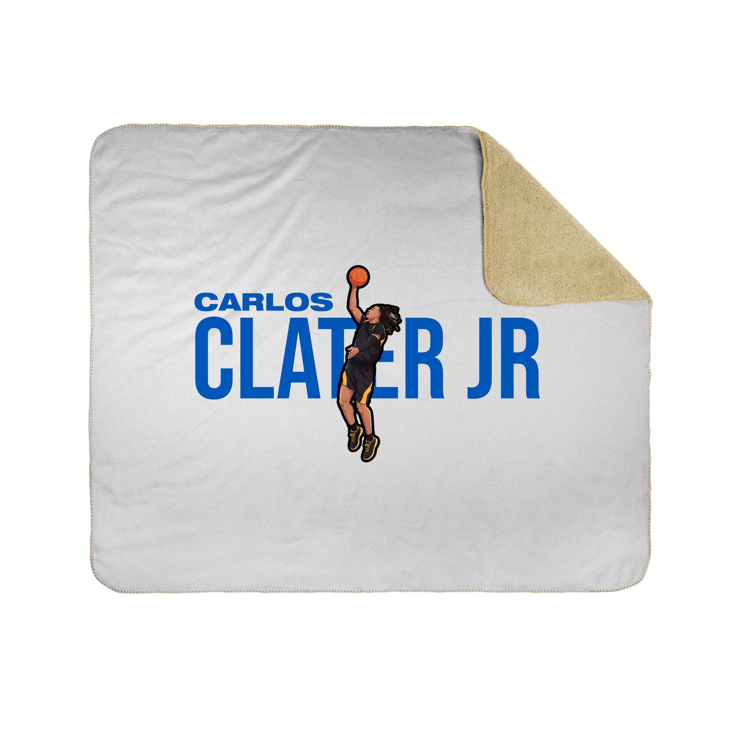 Throw Blanket — Player Name in White