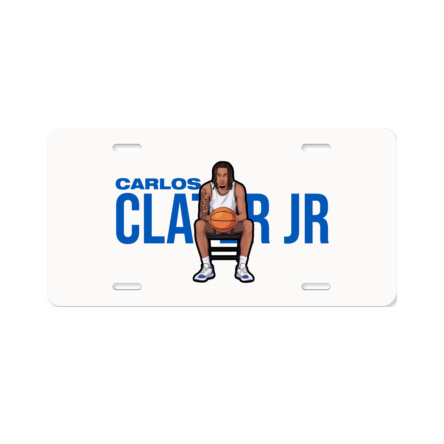 License Plate — Player Name in Classic