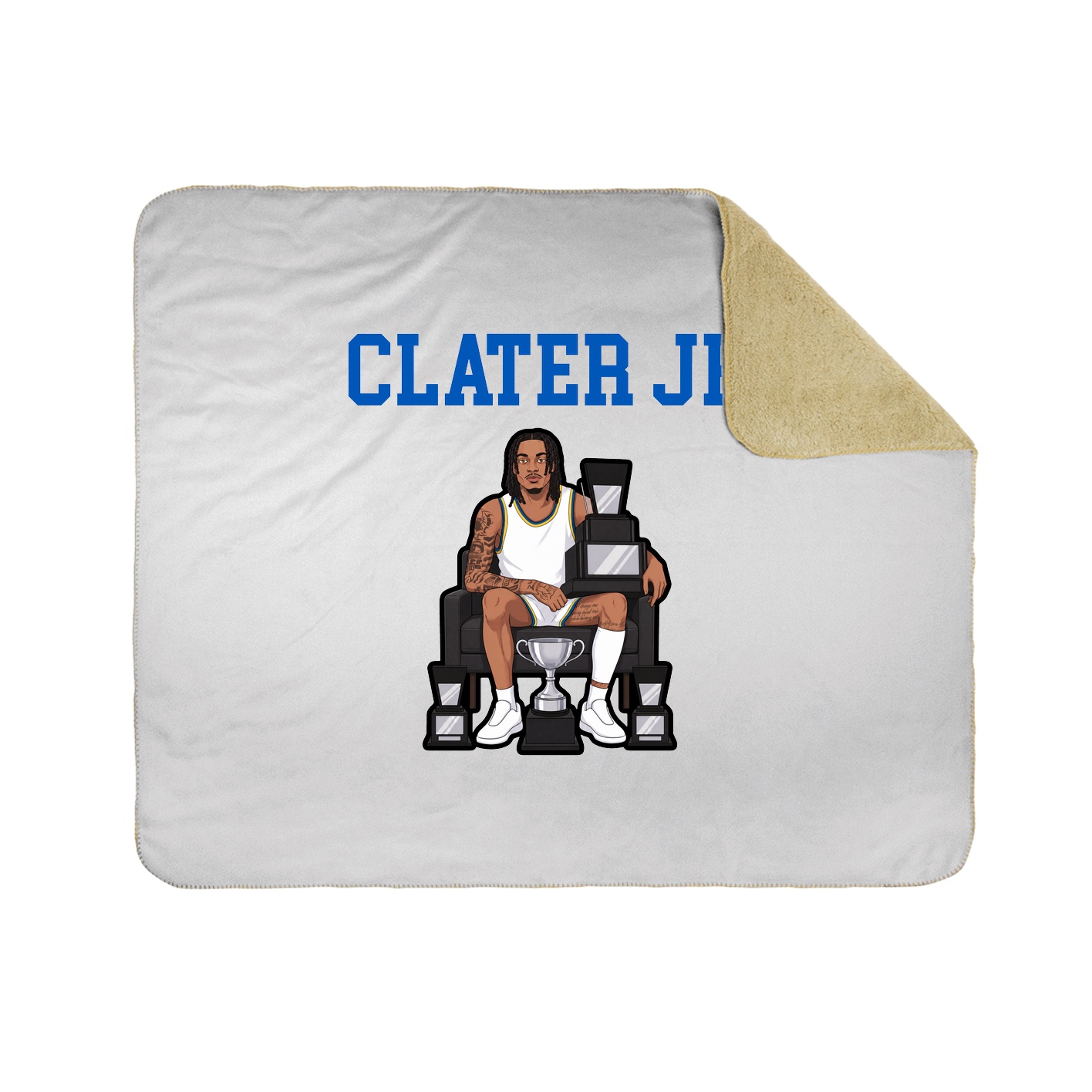 Throw Blanket — Shirsey in White