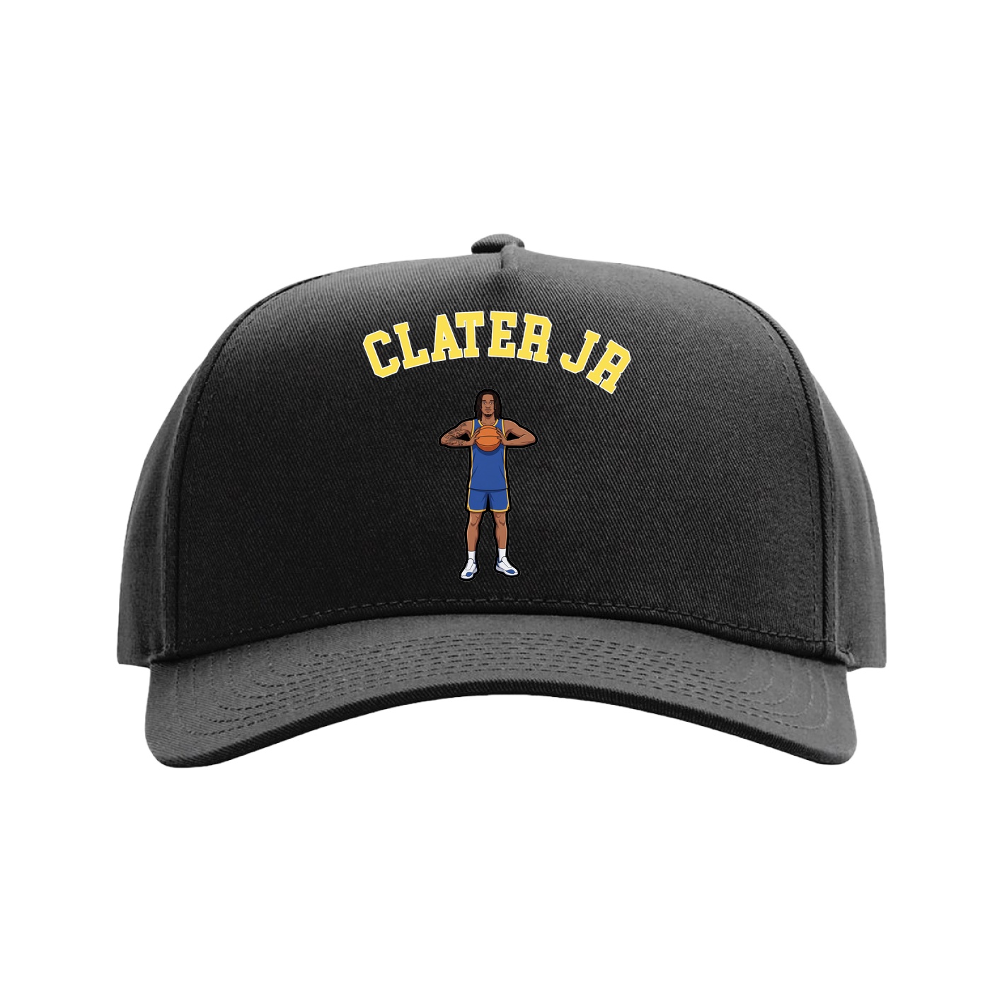 Full Fabric Five-Panel Champ Cap — Shirsey Arch in Black