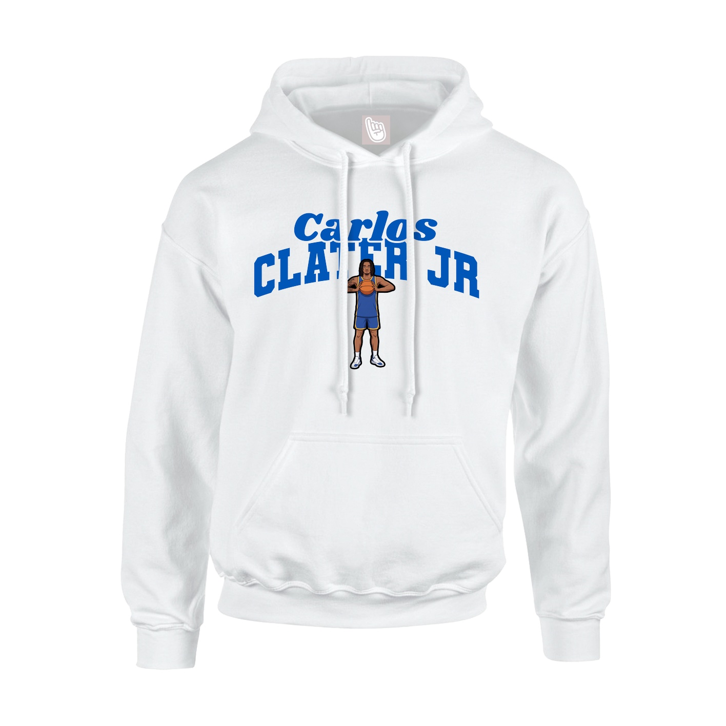Youth Hoodie — Signature Arch in White