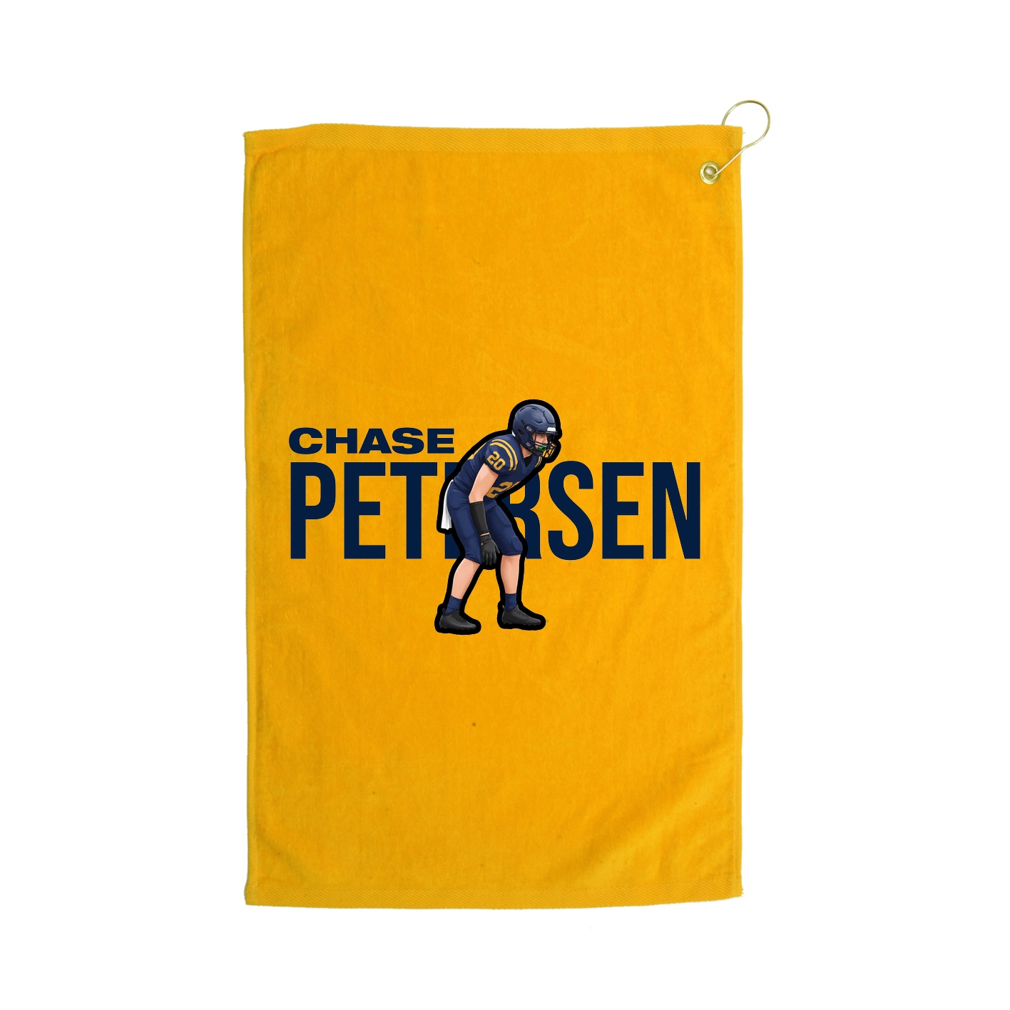 Golf Towel — Player Name in Gold
