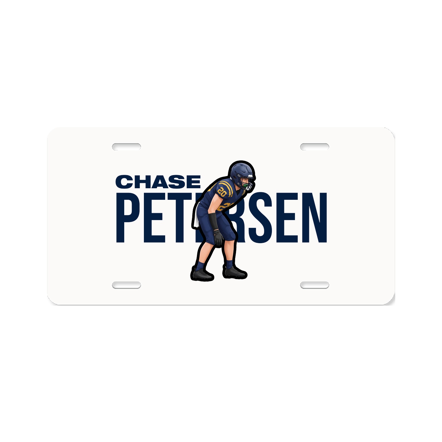 License Plate — Player Name in Classic