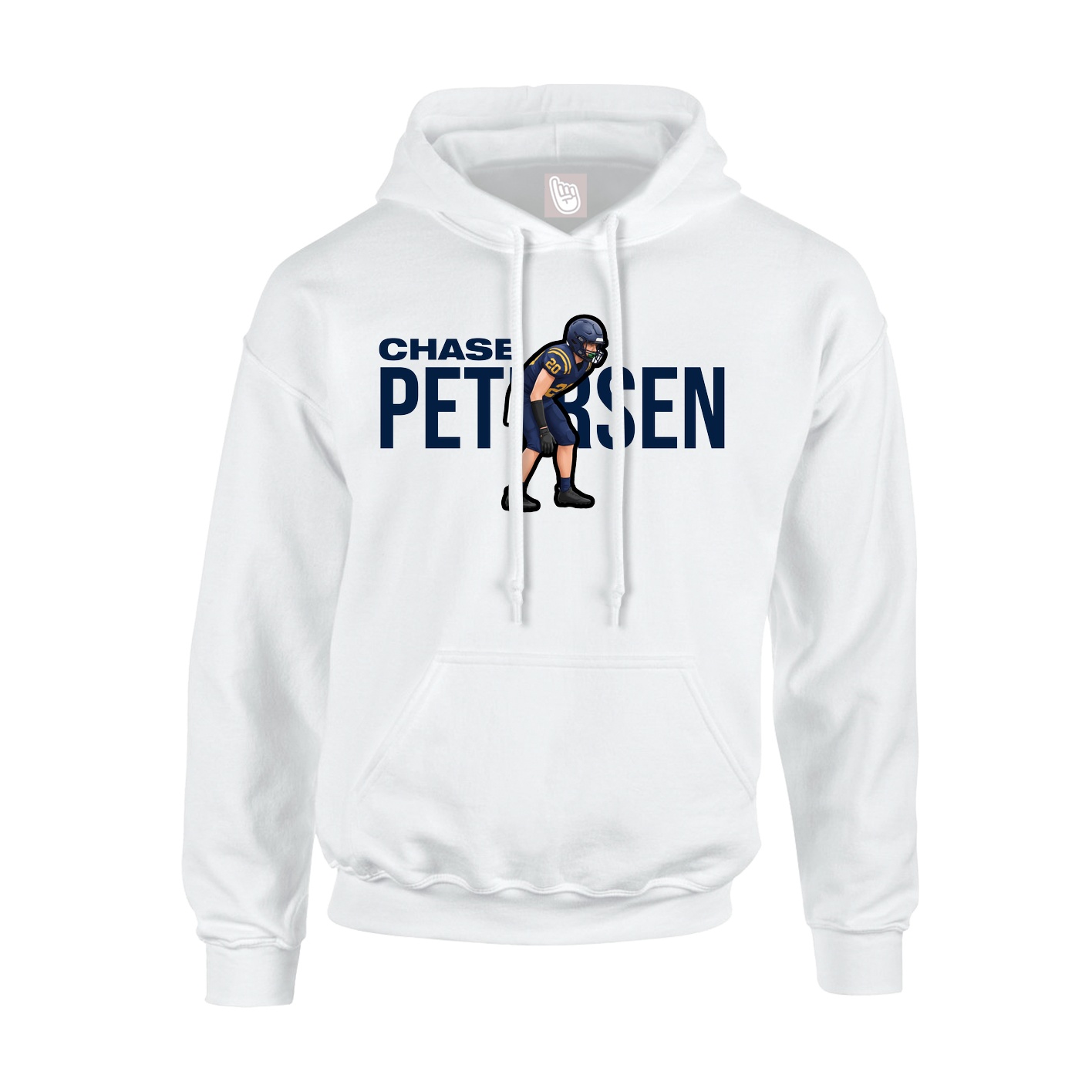 Youth Hoodie — Player Name in White