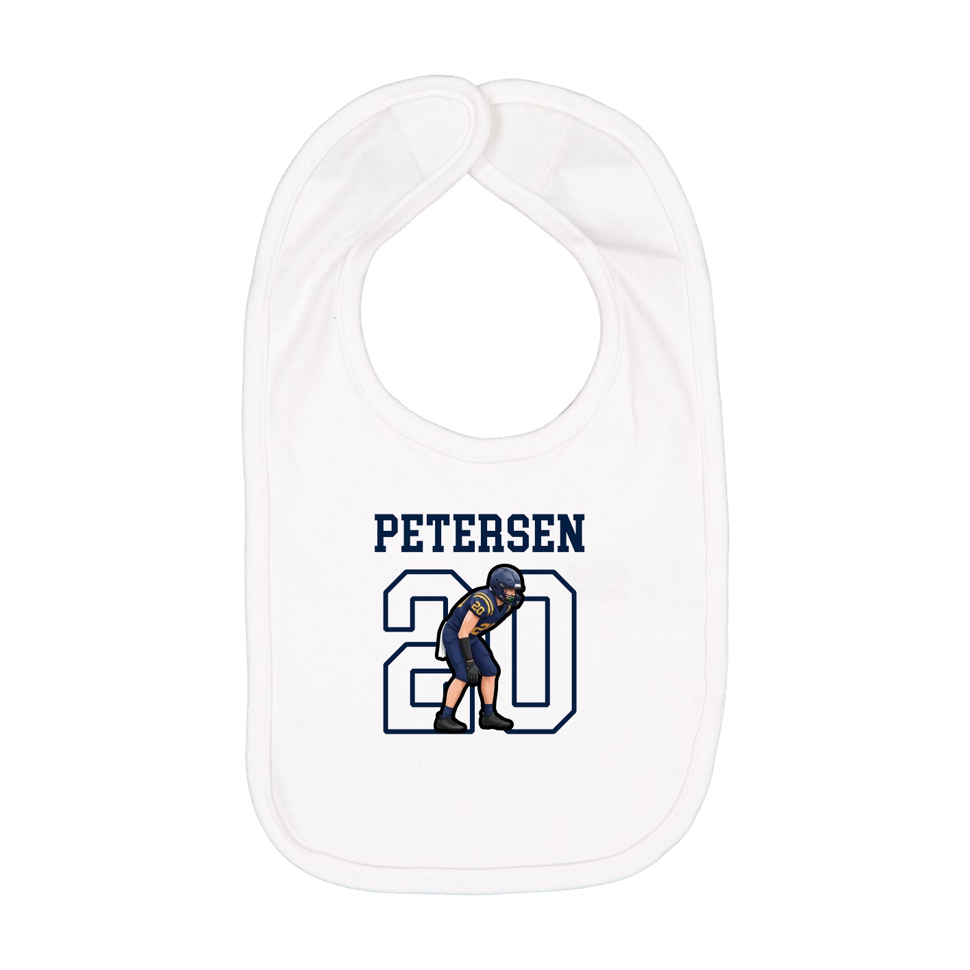 Infant Bib — Shirsey in White