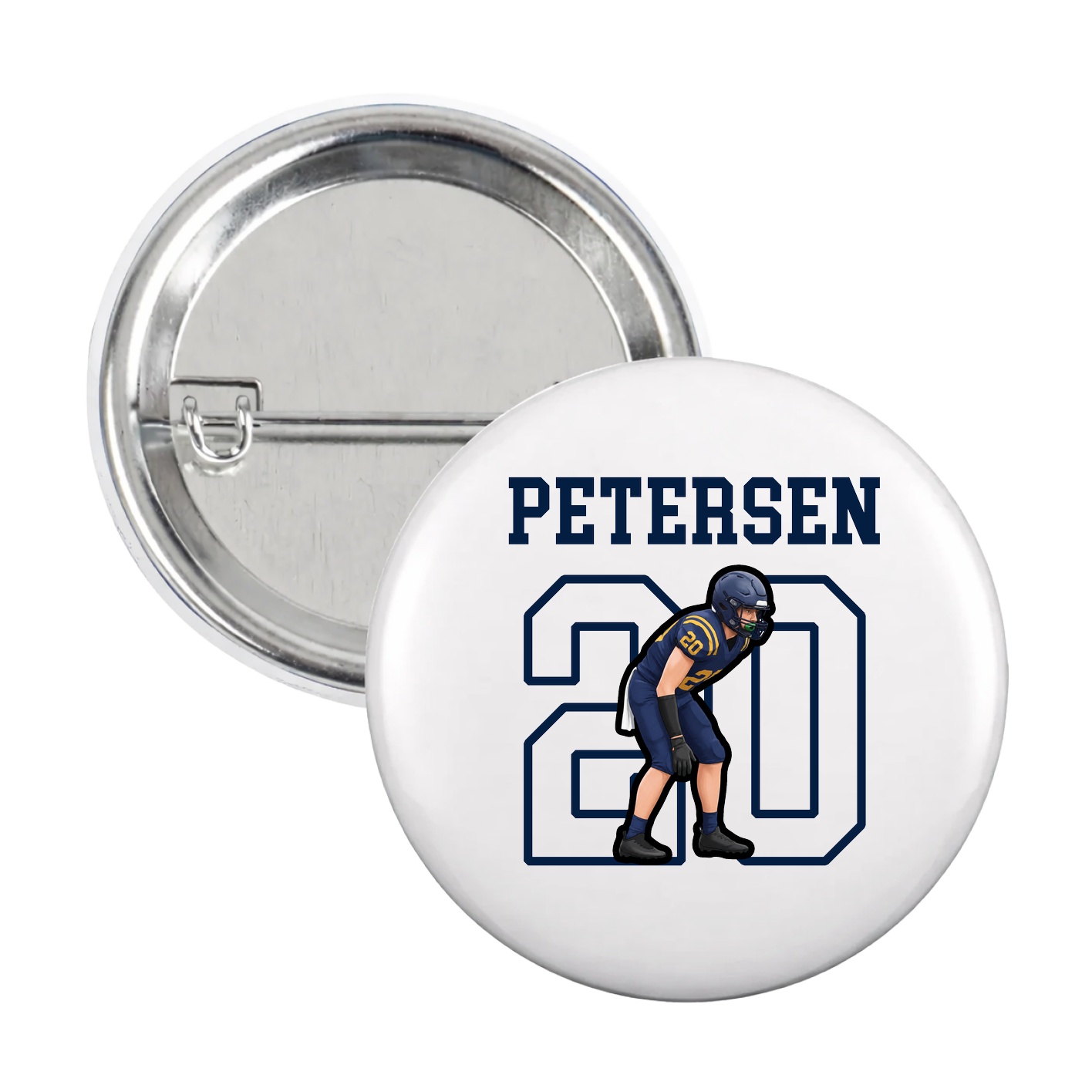 Game Day Button — Shirsey in White